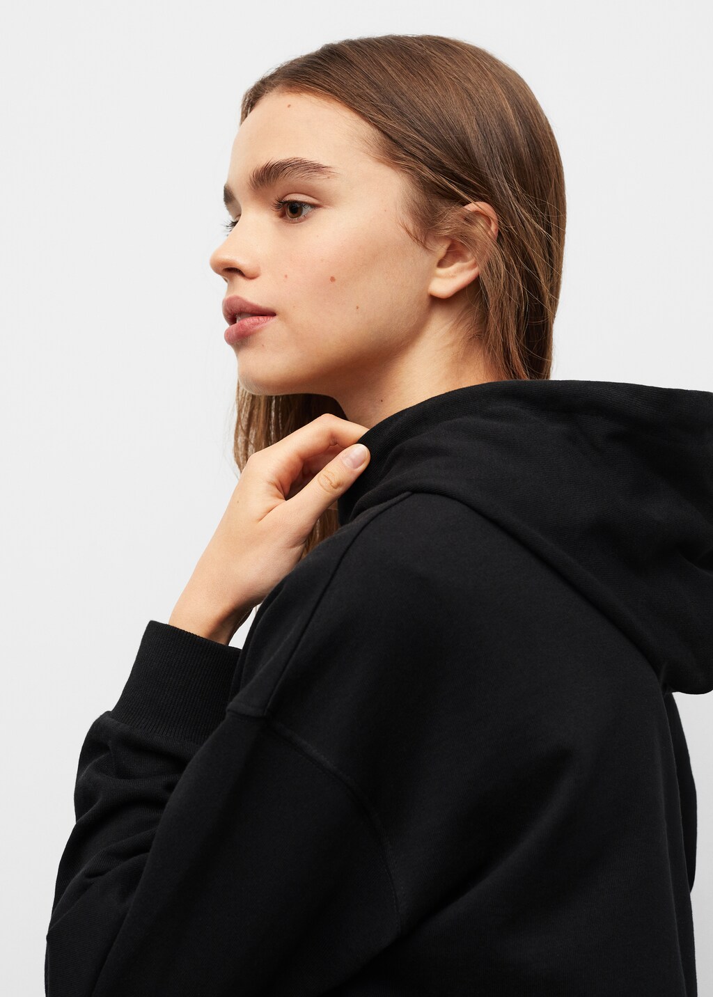 Cropped sweatshirt hoodie | MANGO Niger