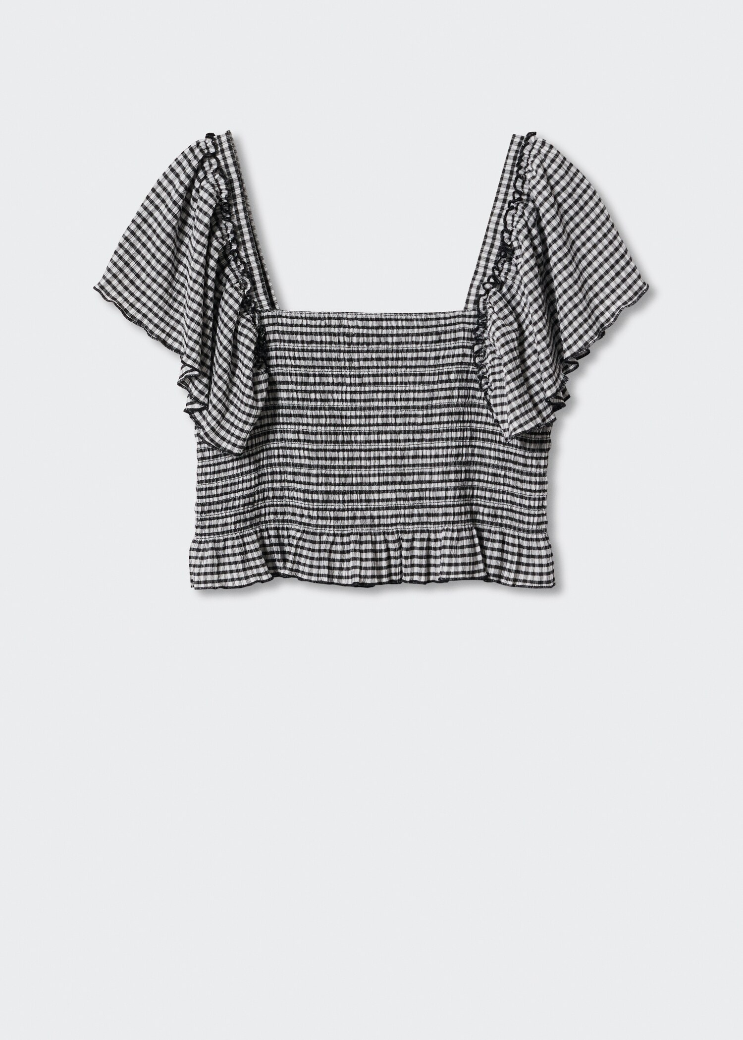 Top met gingham ruit - Artikel zonder model