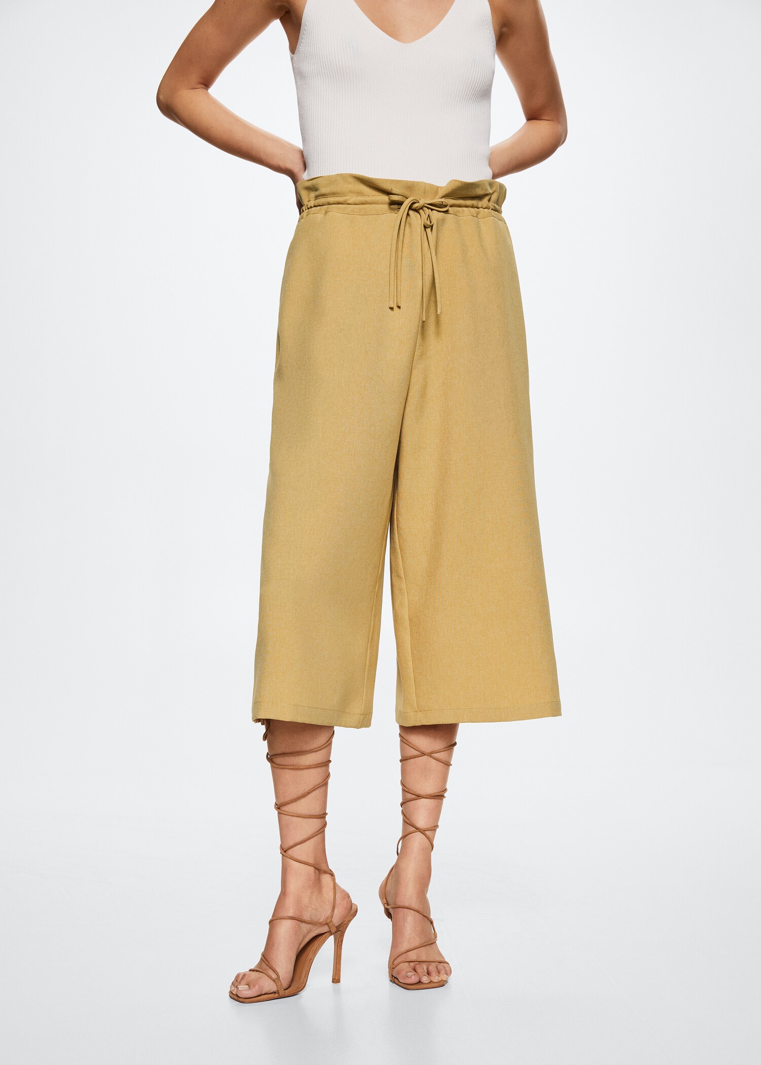  Fluid culotte trouser - Medium plane