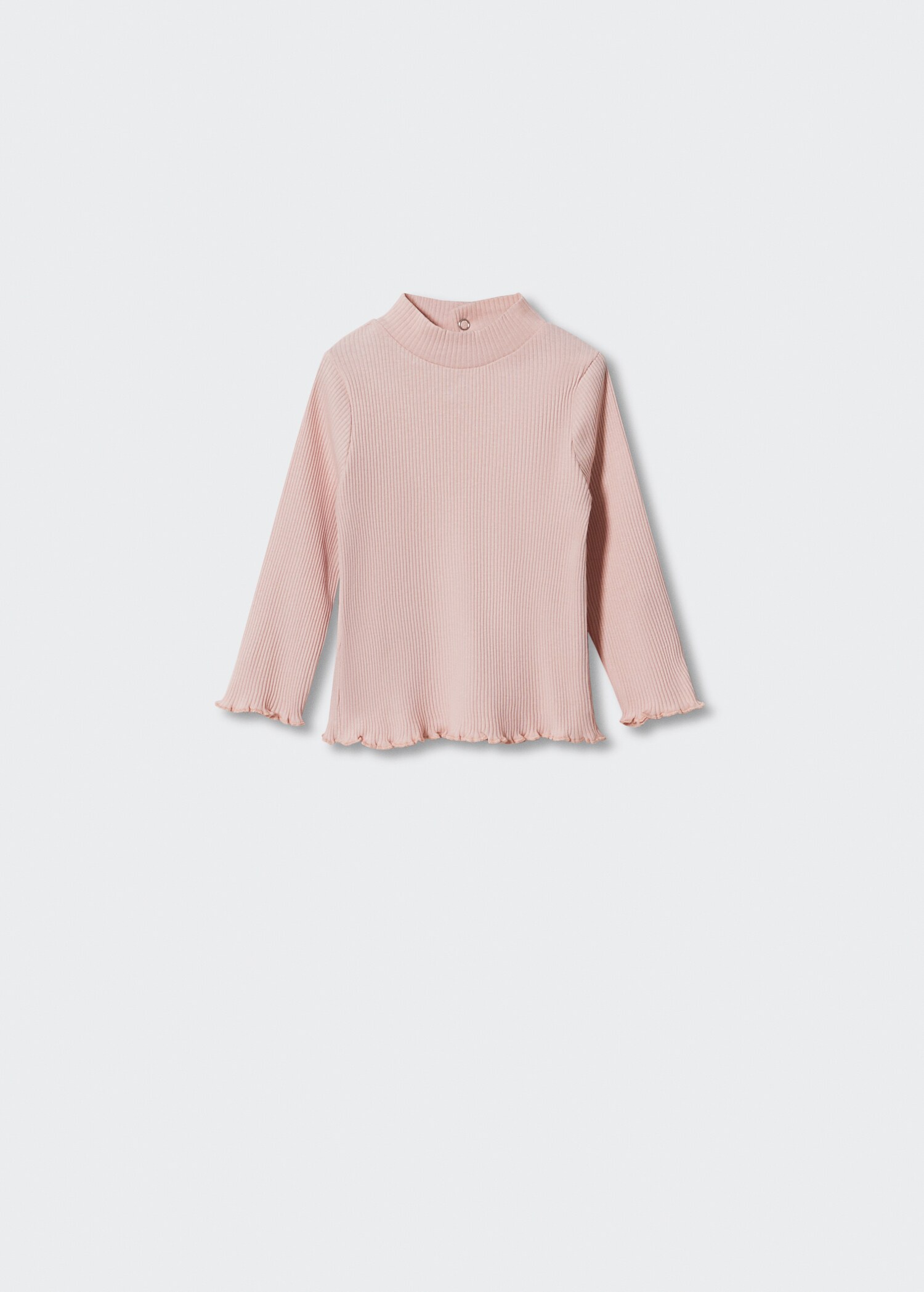 Ribbed high neck t-shirt - Article without model