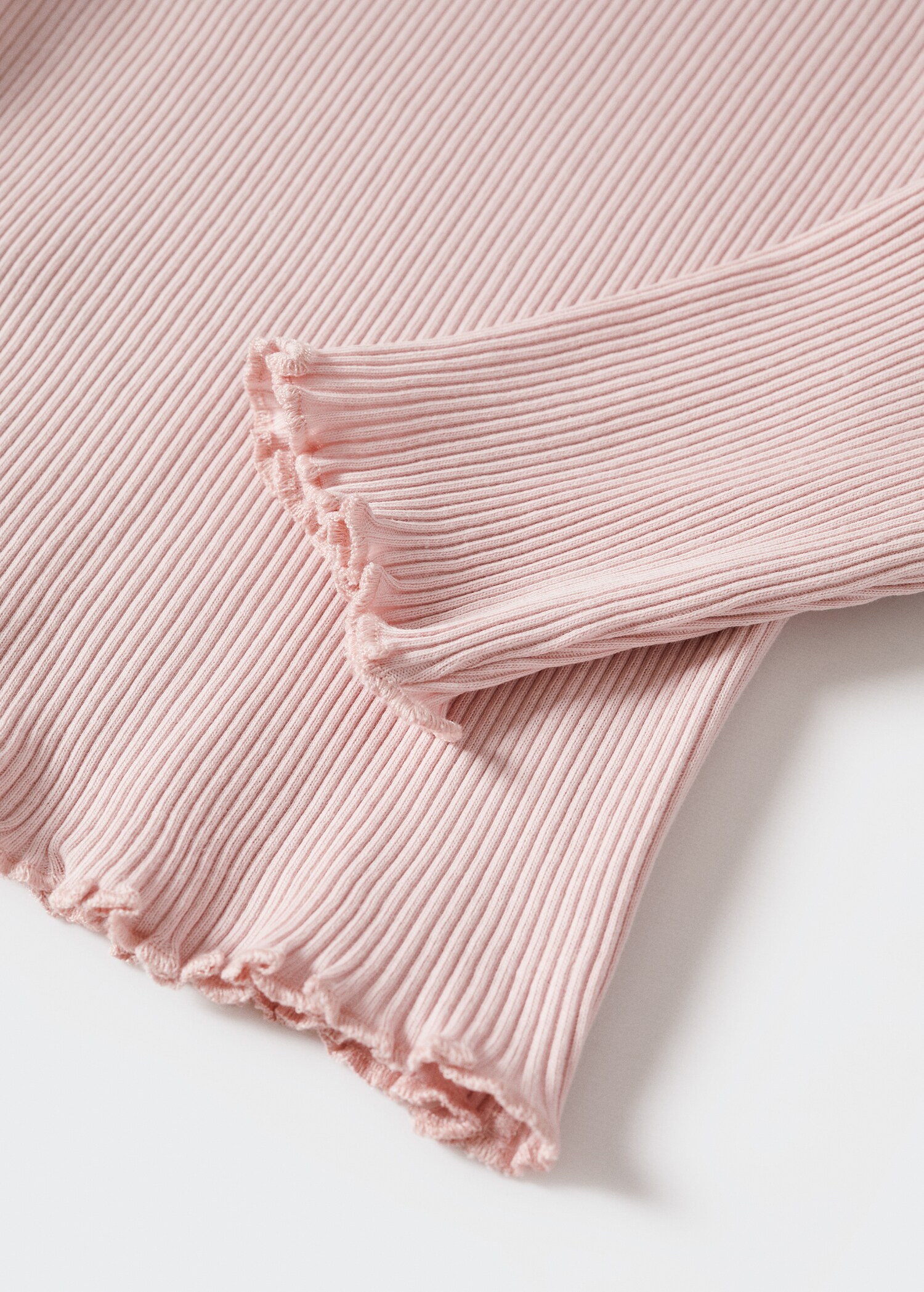 Ribbed high neck t-shirt - Details of the article 8