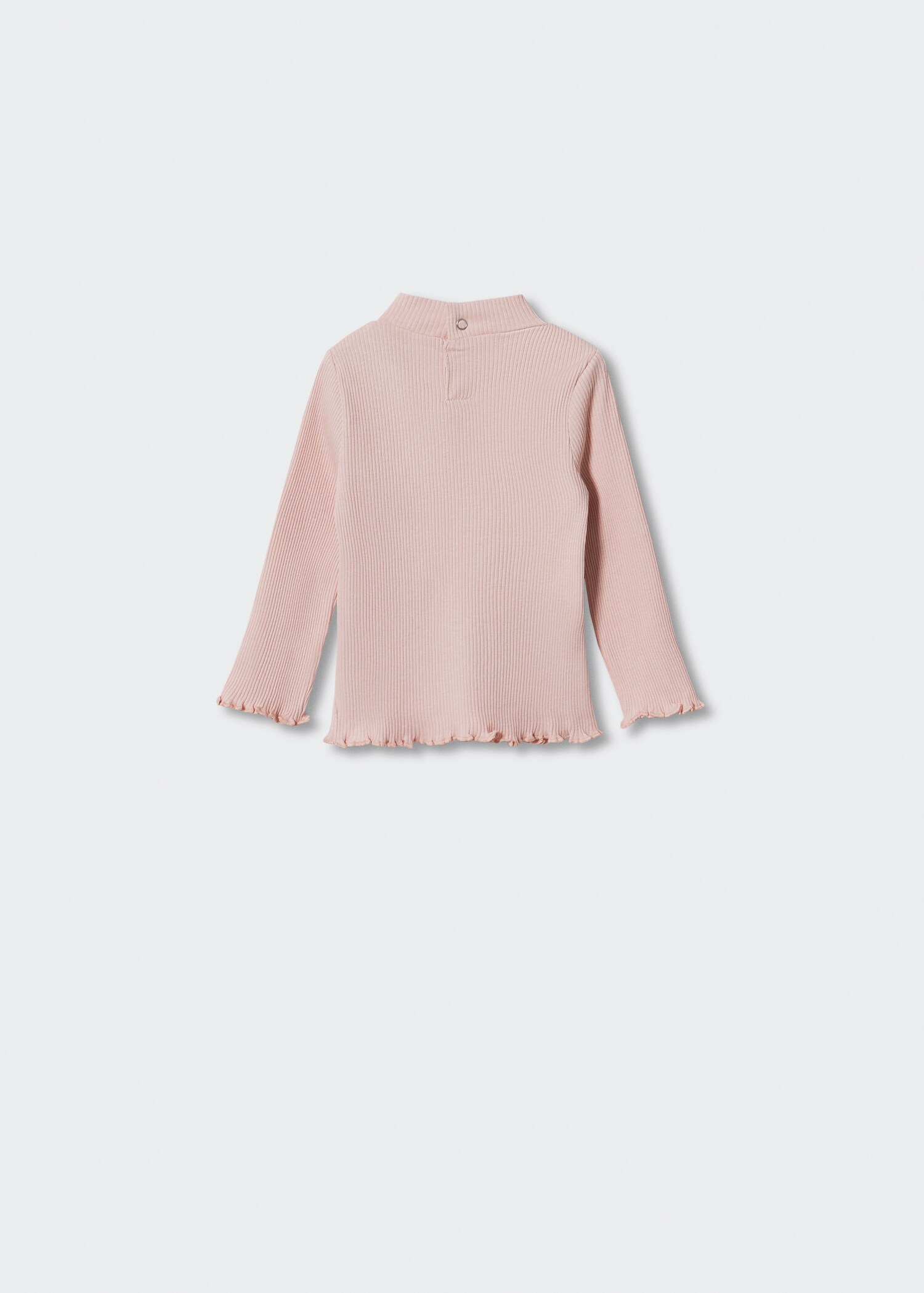 Ribbed high neck t-shirt - Reverse of the article