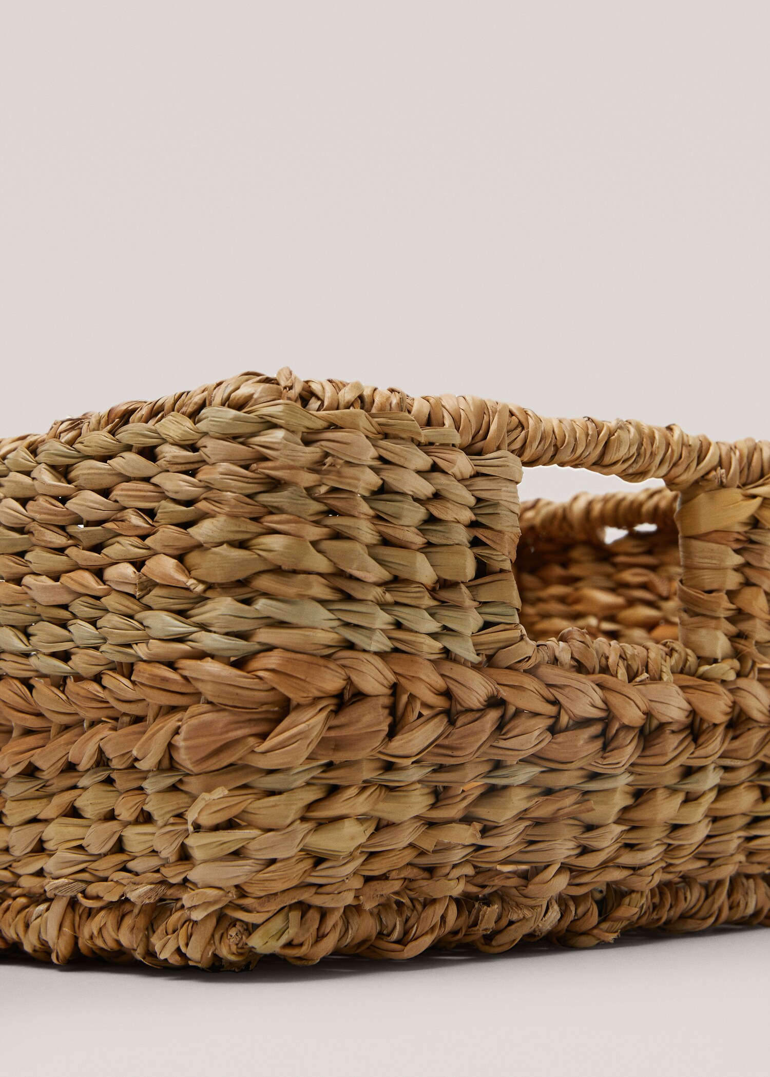 Rechteckiger Korb aus Naturfasern 35 x 25 x 13 cm - Detail des Artikels 3