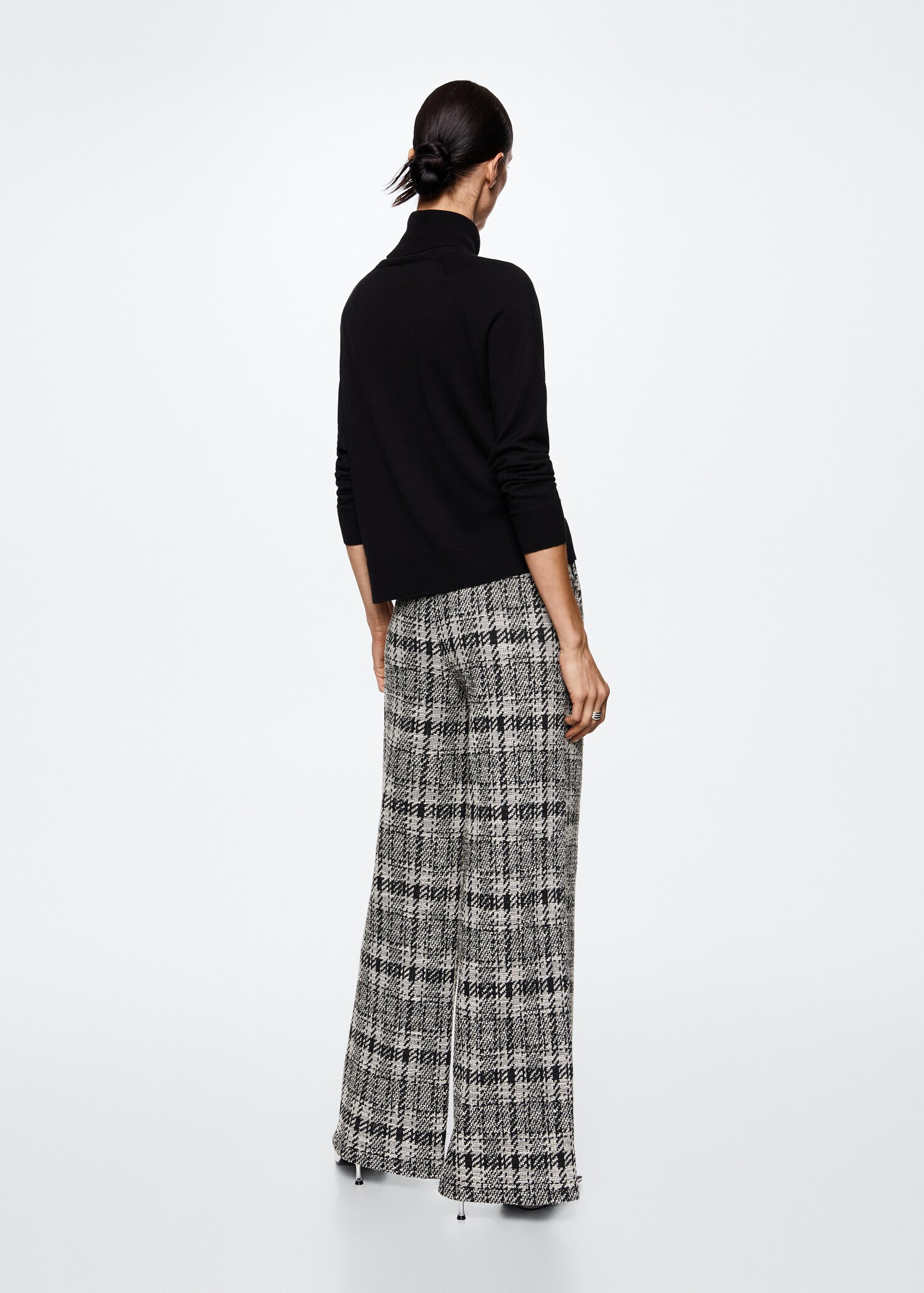 Pantalón tweed cuadros - Reverso del artículo