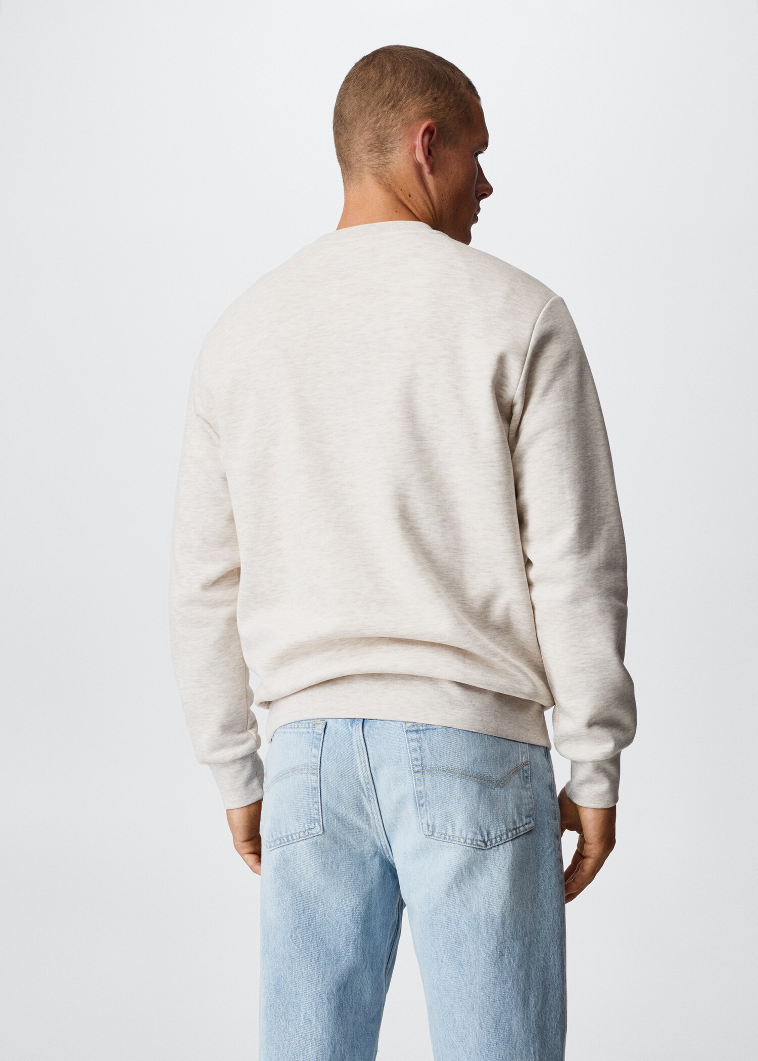 Baumwoll-Sweatshirt mit Logo - Rückseite des Artikels