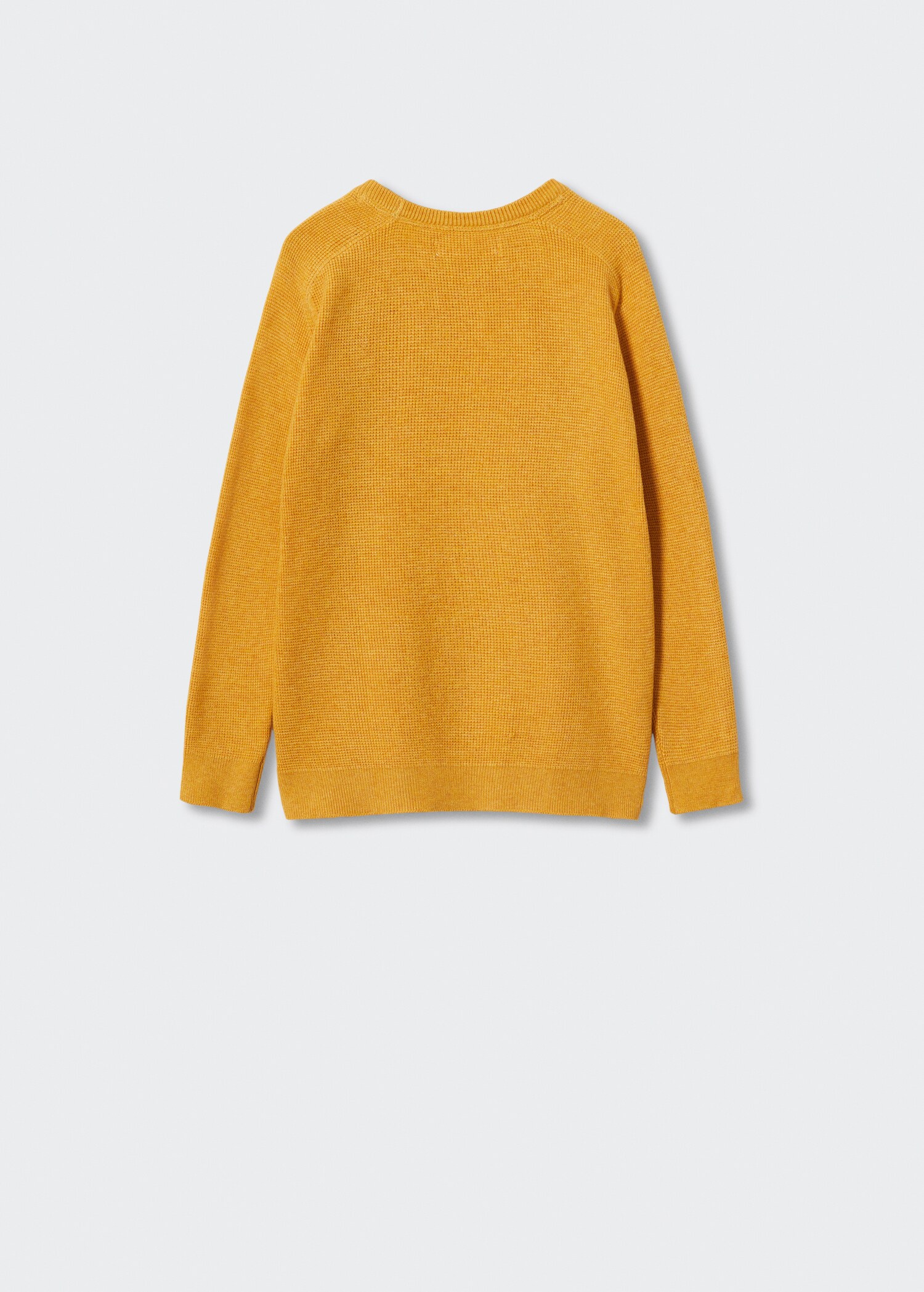 Knit cotton sweater - Reverse of the article