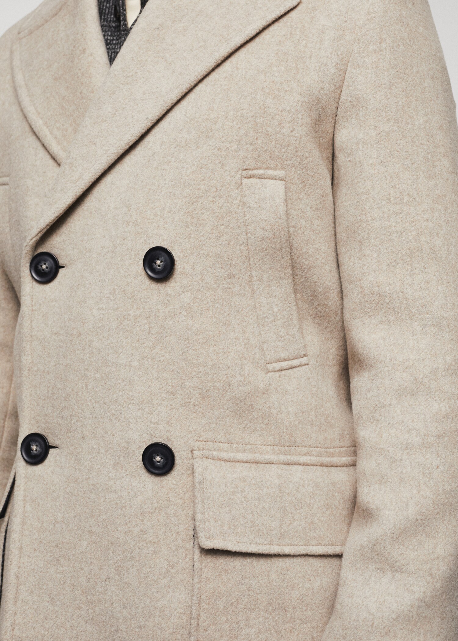 Wool double-breasted coat - Details of the article 6