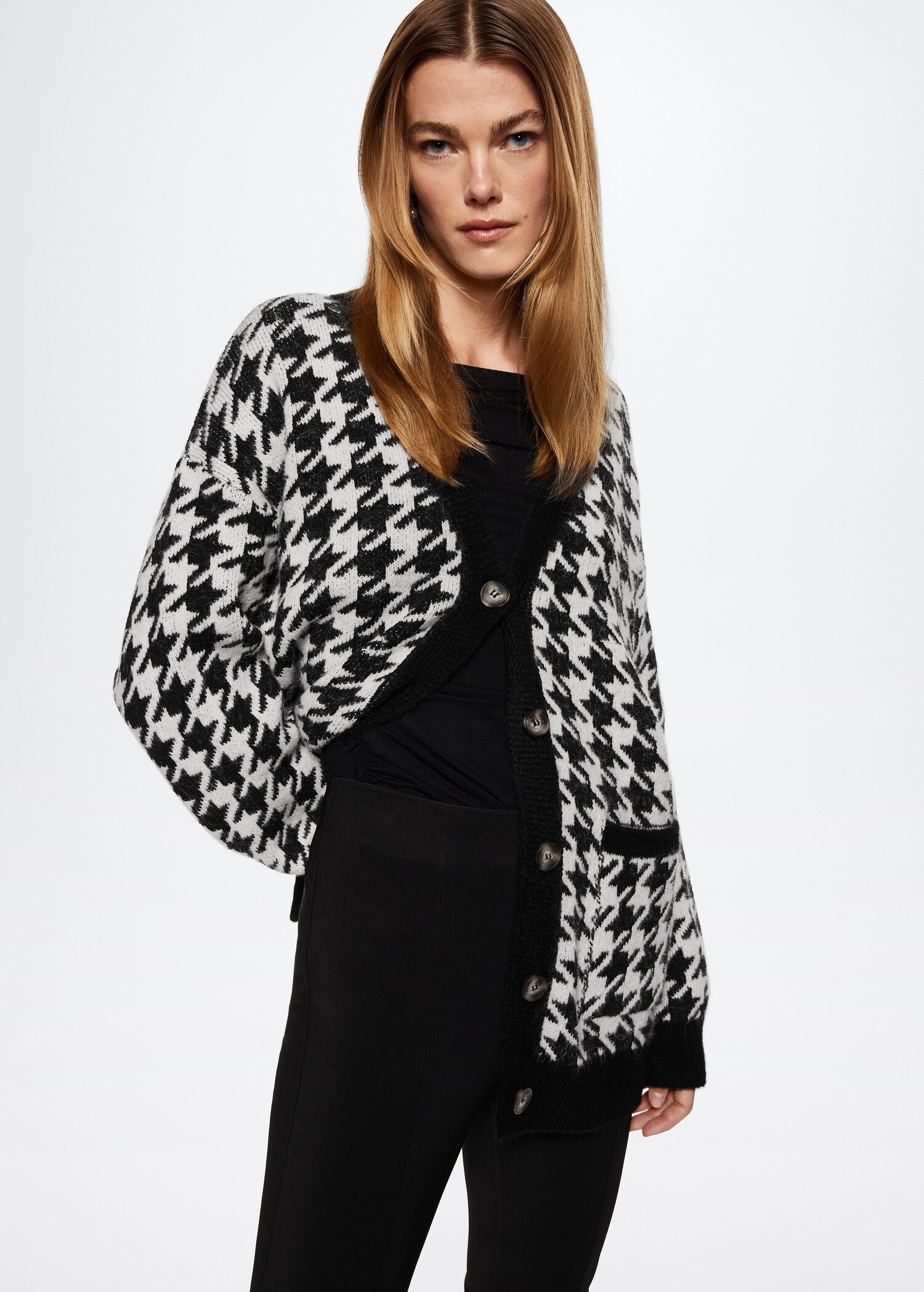 Pied-de-poule vest - Middenvlak