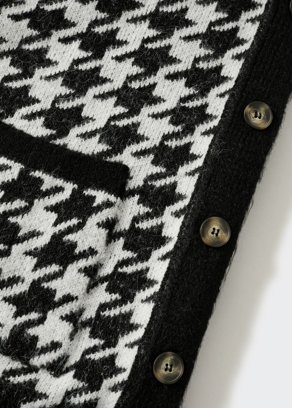 トップス Lumignon Houndstooth fur knit top black XPONNI Two-Piece Set Fur Trim Y2k Cardigan Crop Top Fluffy