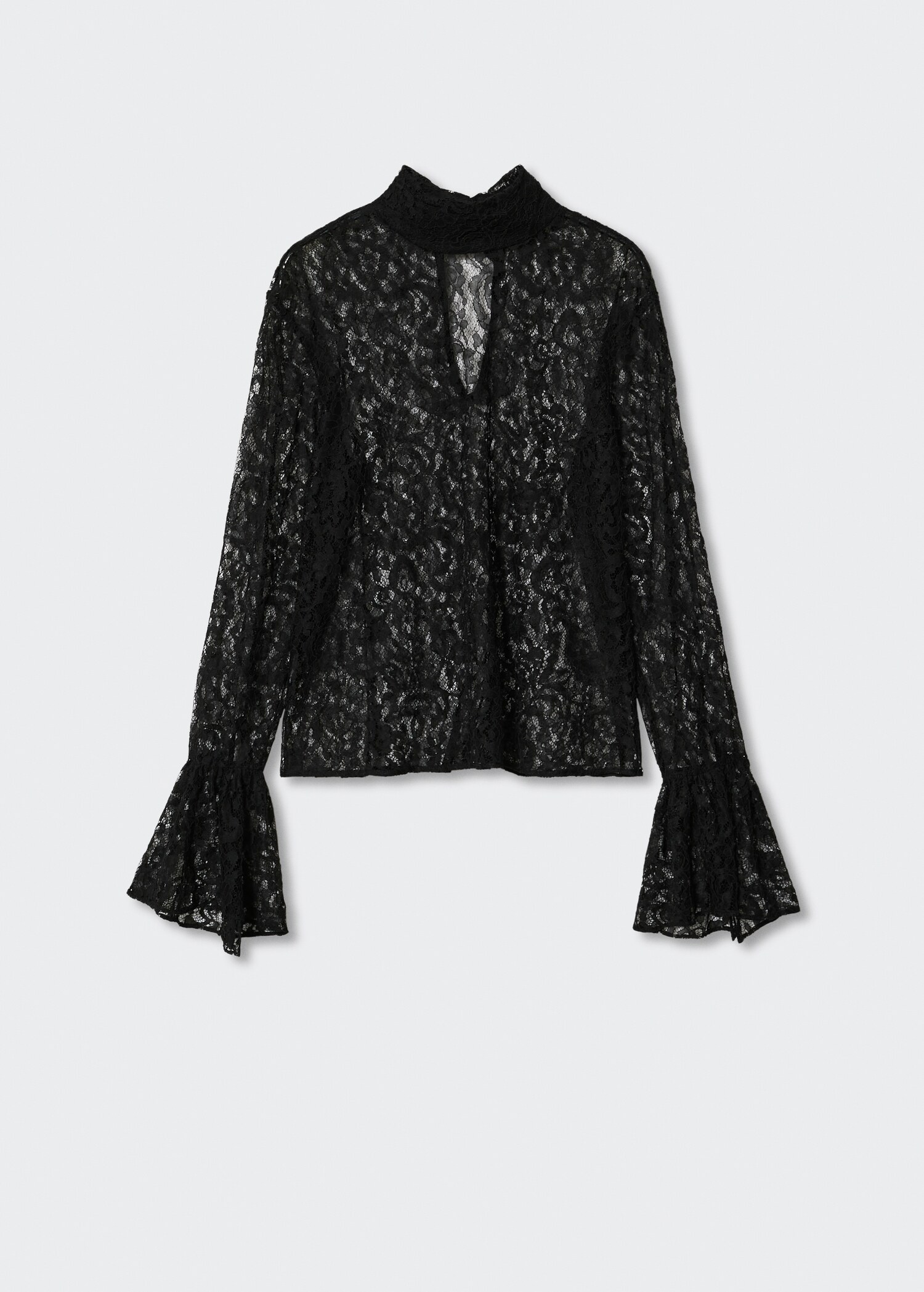 Guipur turtleneck blouse - Article without model