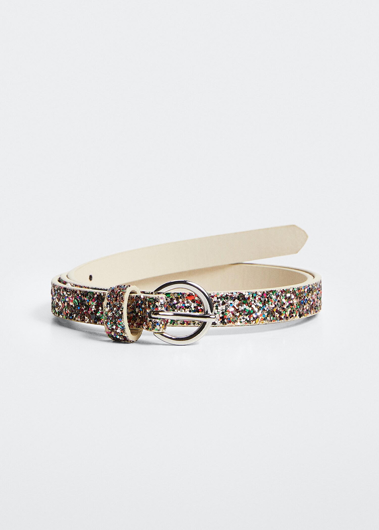 Glossed-effect appliqué belt - Article without model