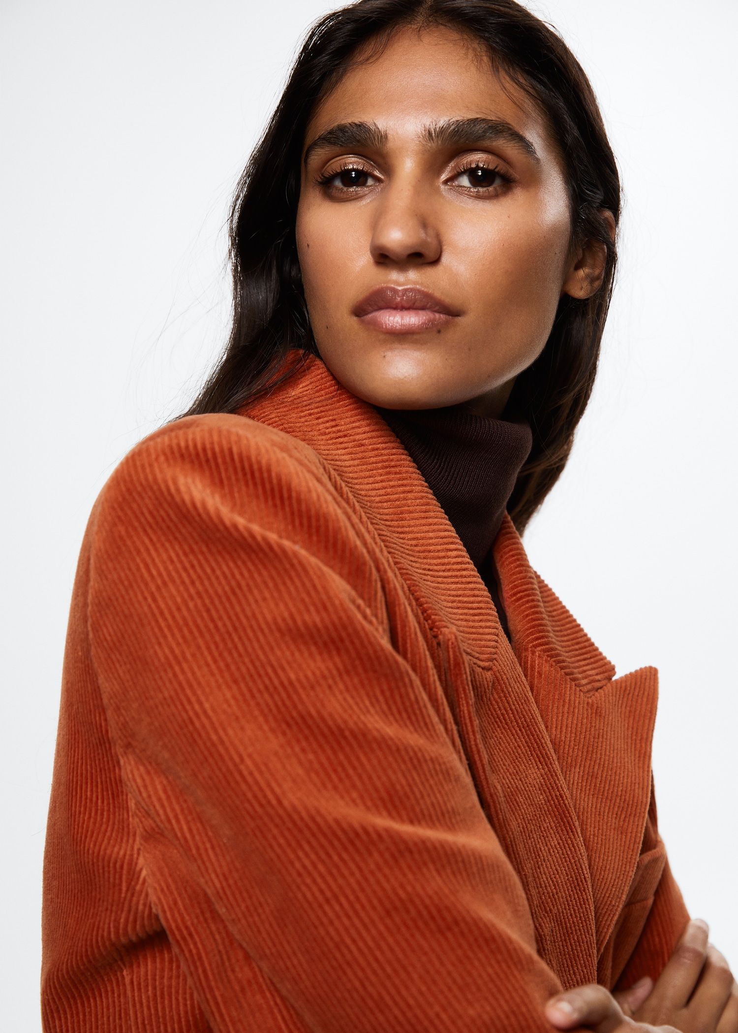 Veste costume velours côtelé Femme MANGO Maroc - Main Image