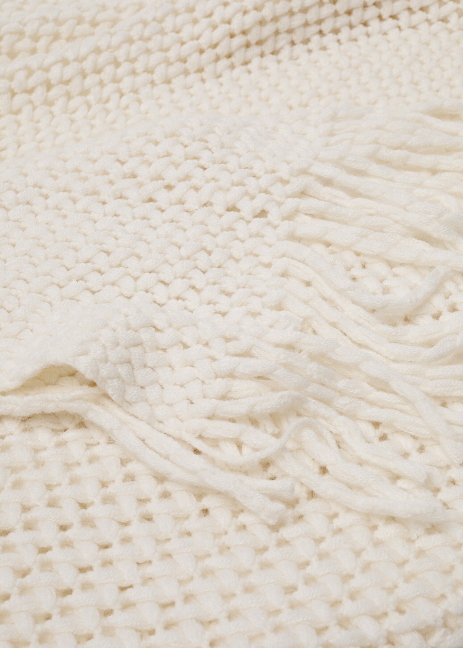 Open knit blanket 130x180cm - Medium plane