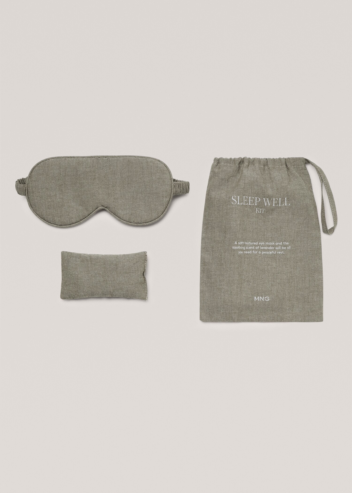 Set van masker + lavendel - Artikel zonder model