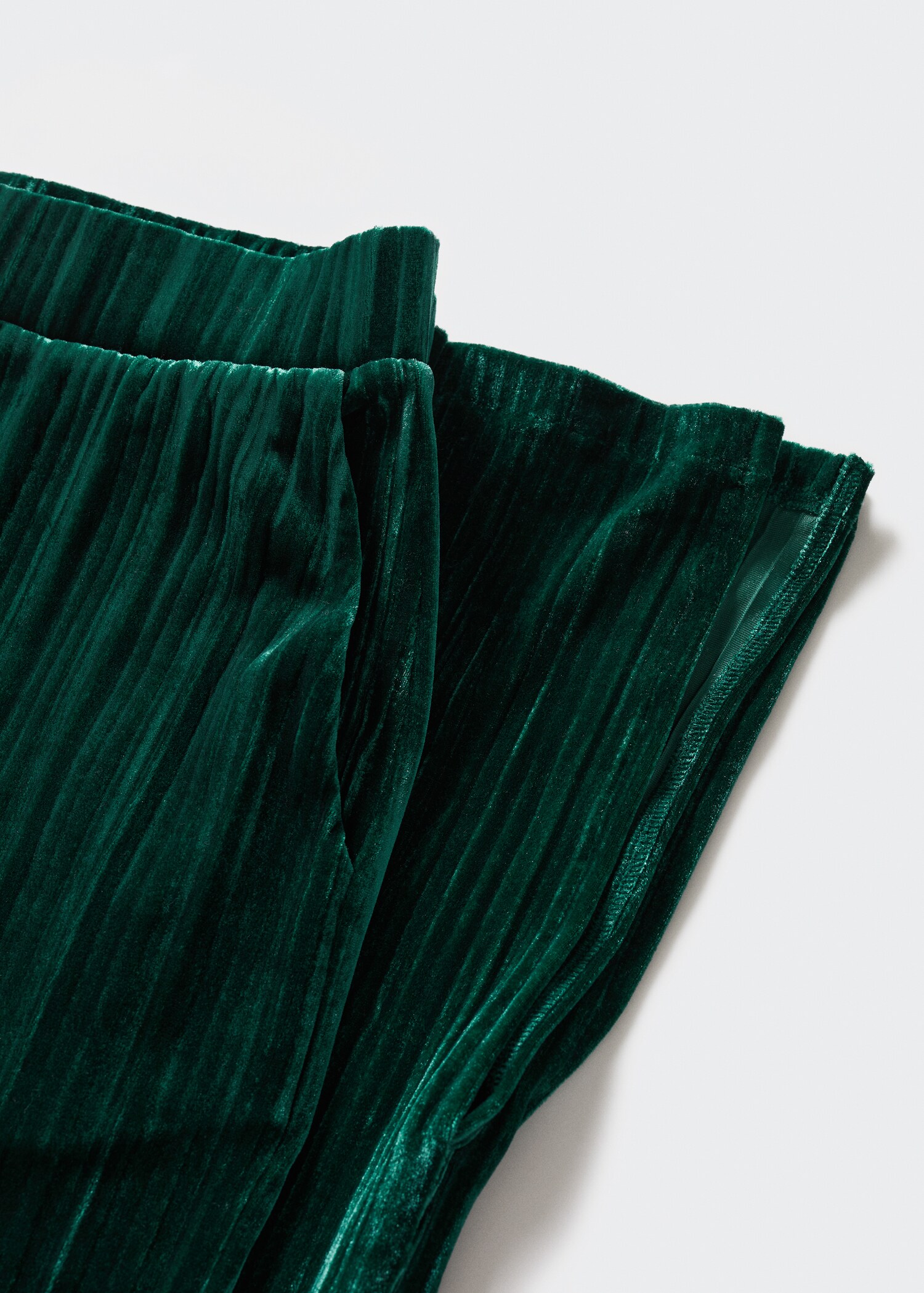 Straight velvet trousers - Details of the article 8