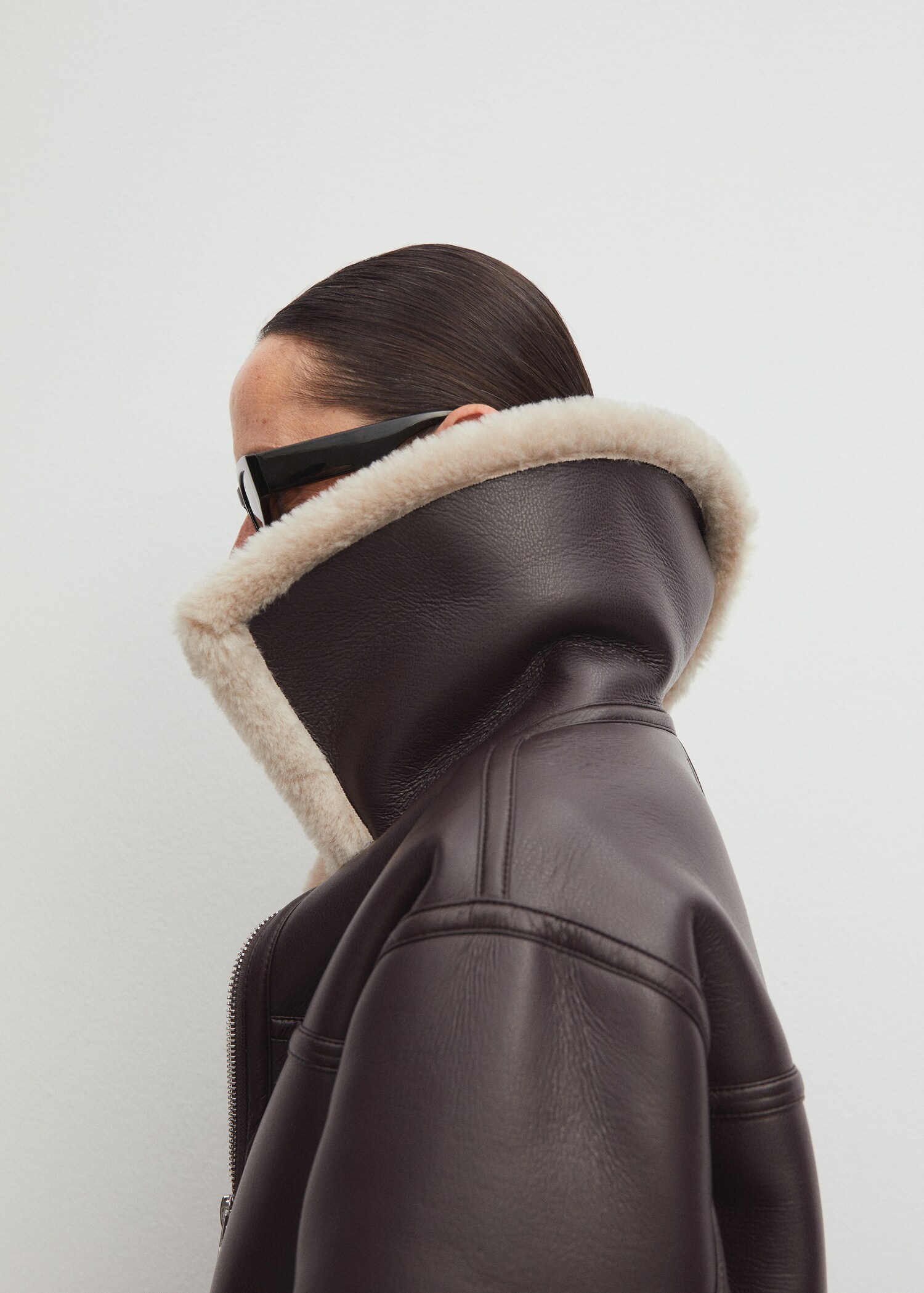 Faux shearling-lined jacket - Details of the article 7