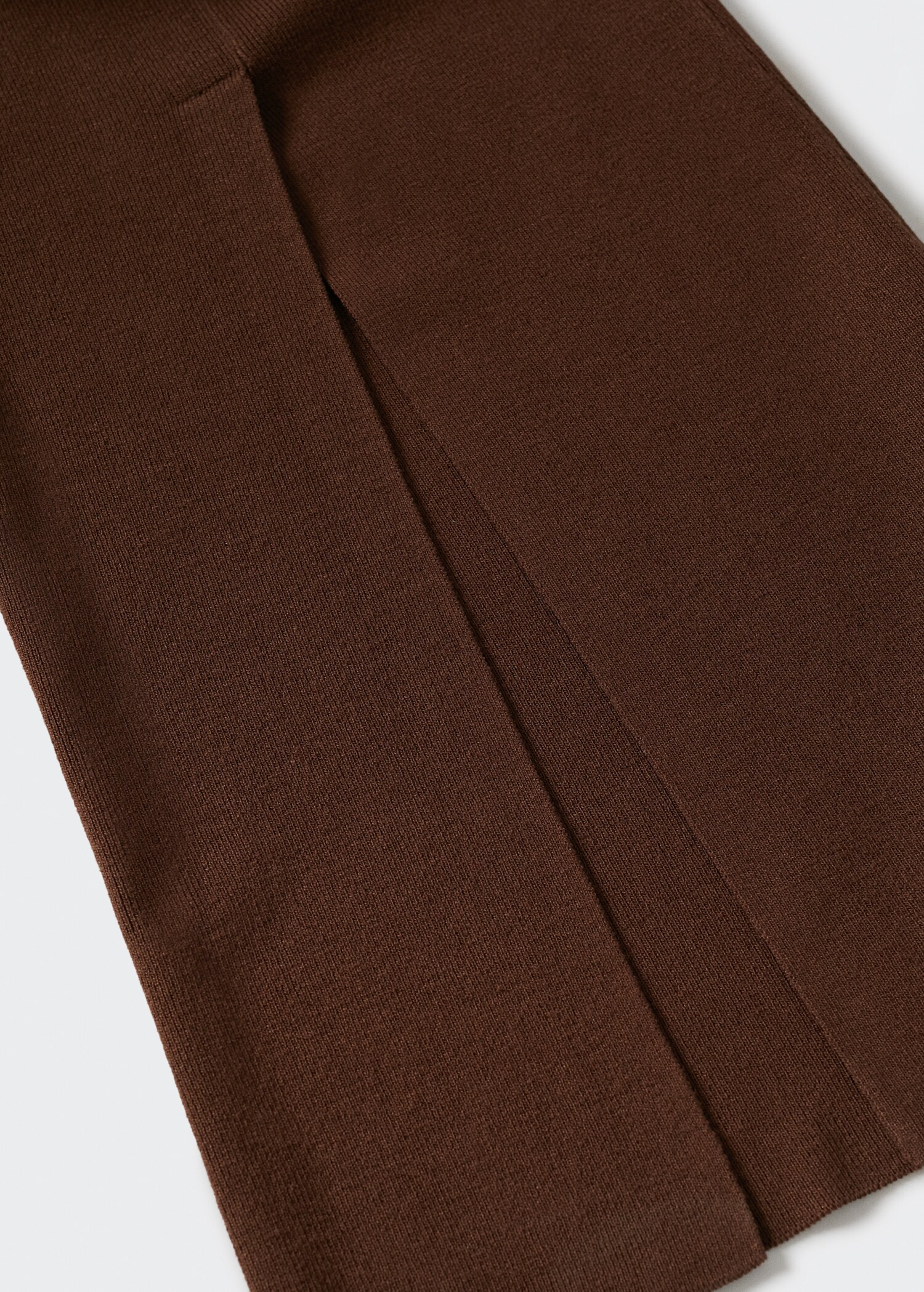 Knitted flared trousers with slits - Details of the article 8