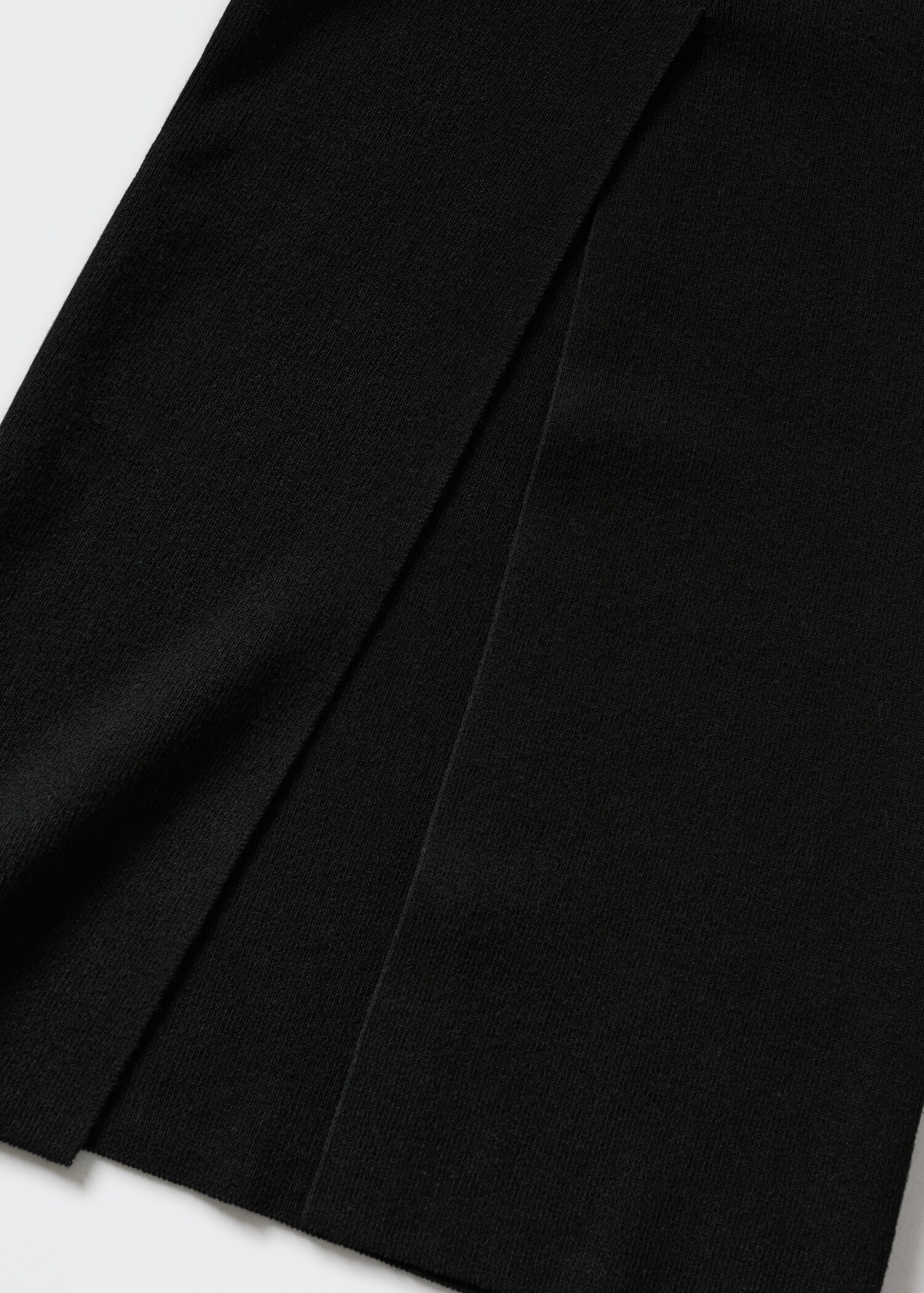 Knitted flared trousers with slits - Details of the article 8