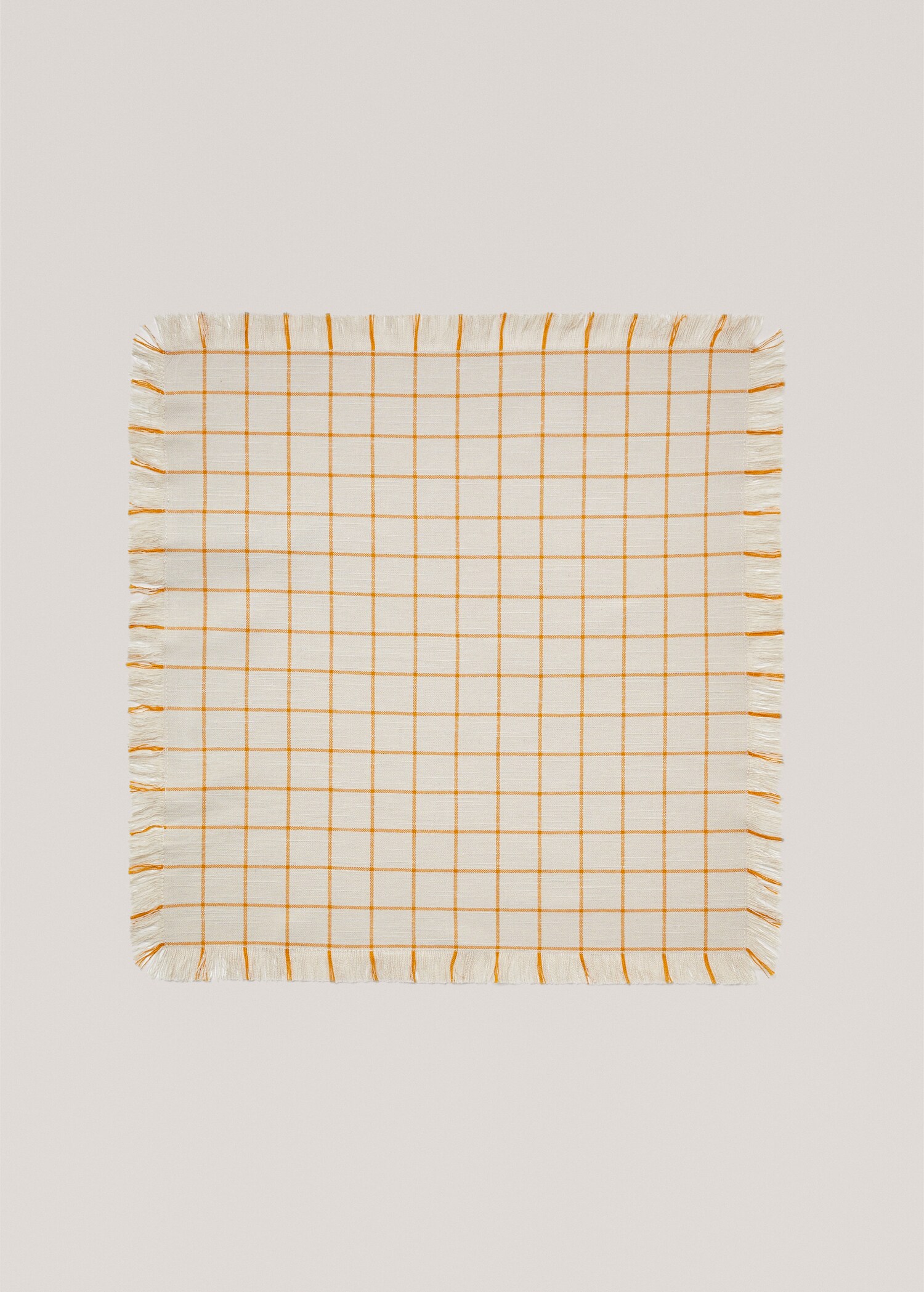 Servilletas cuadros terminaciones deshilachadas 45x45cm (Pack de 2) - Artículo sin modelo