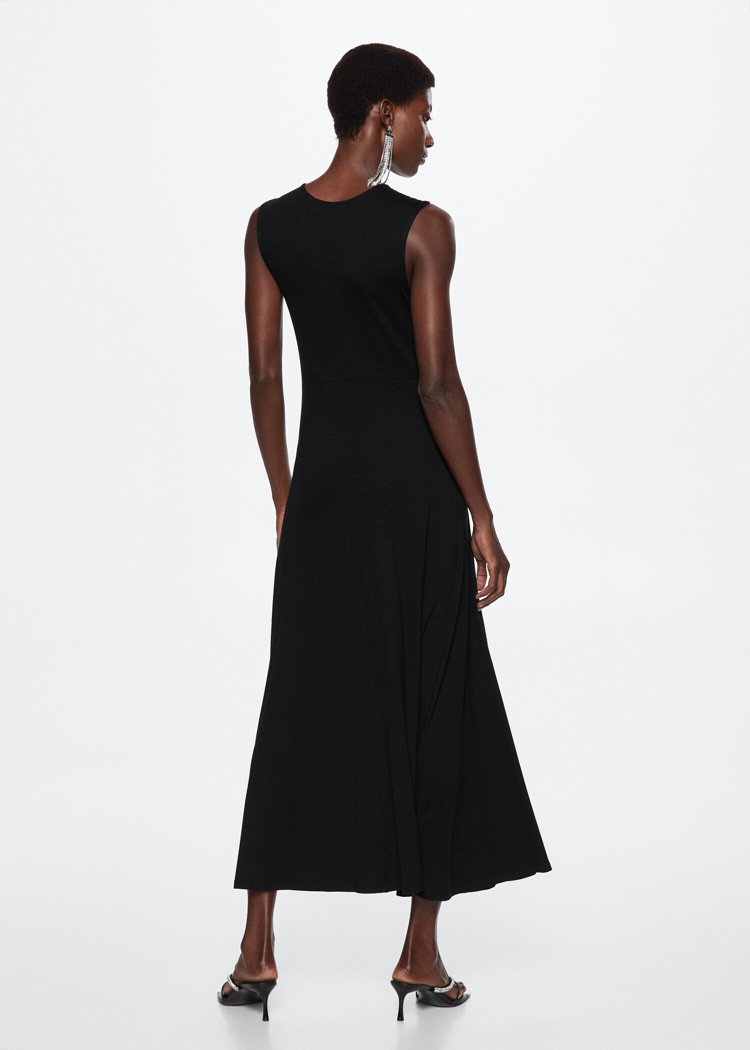 Vestido punto drapeado - Reverso del artículo