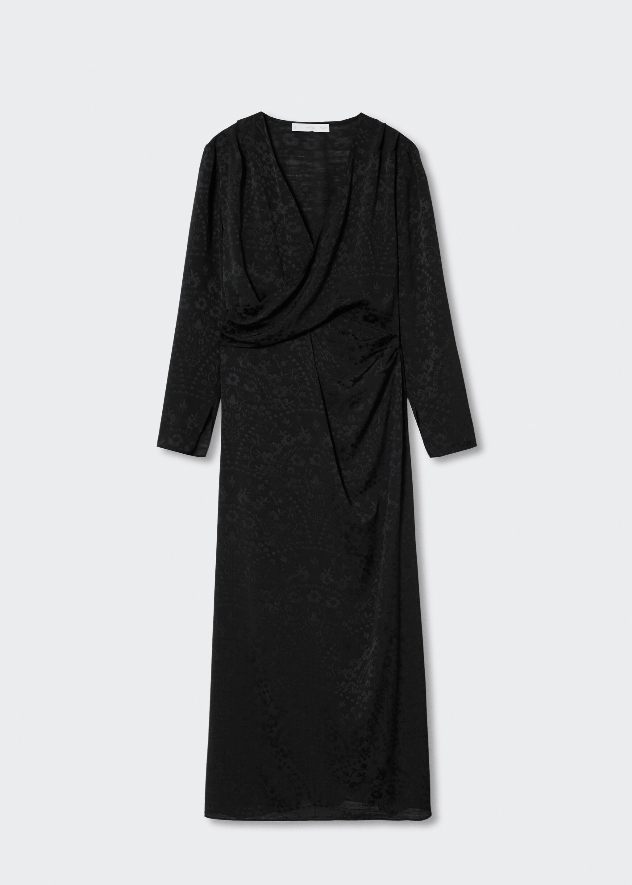 Black satin dress - Articol fără model