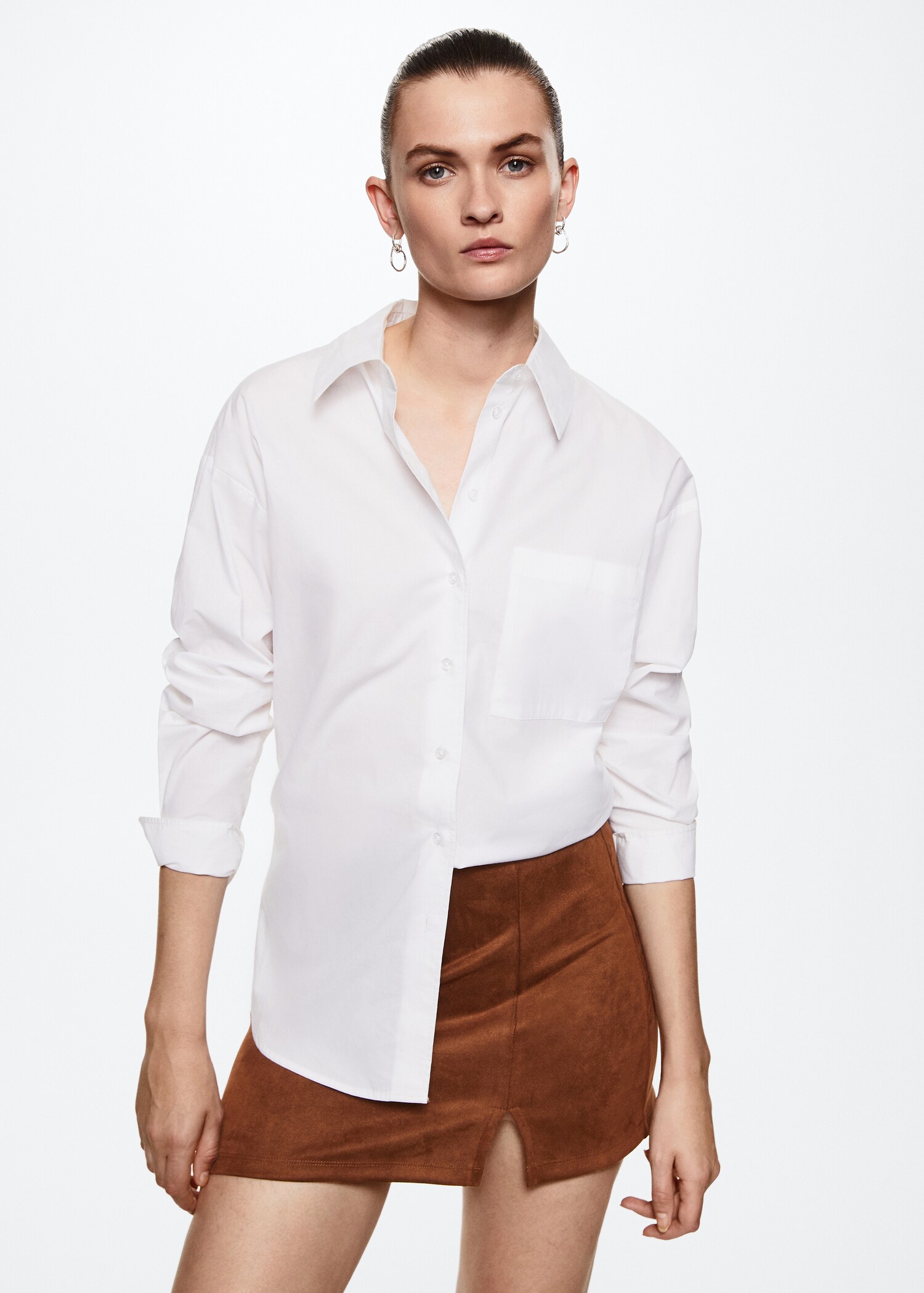 Suede mini-skirt - Medium plane