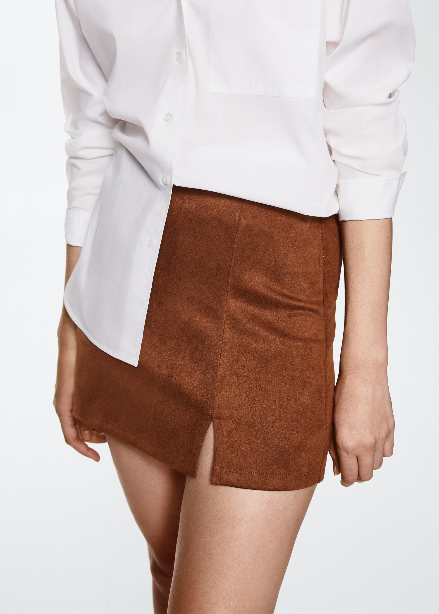 Suede mini-skirt - Details of the article 6