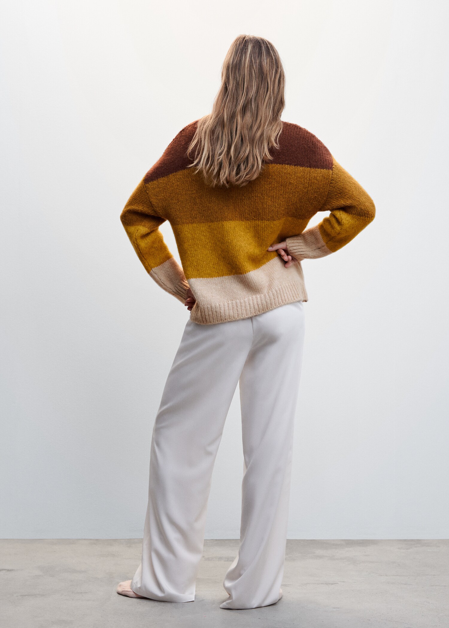 Striped knit sweater - Details of the article 1