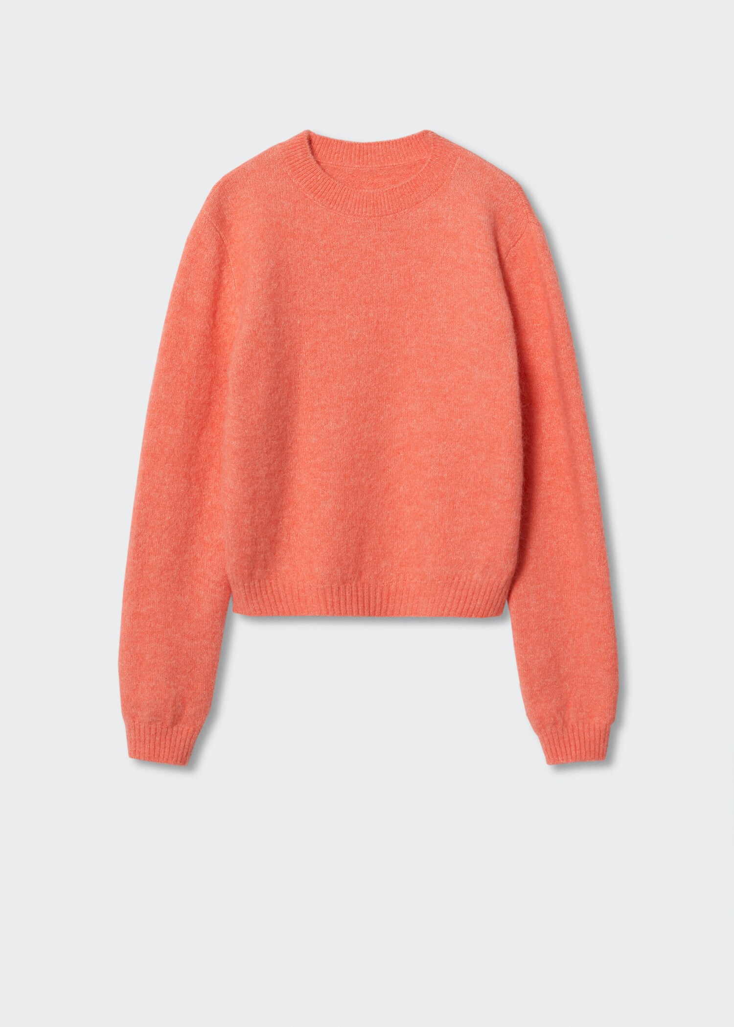 Cotton-linen round-neck knitted sweater - Article without model