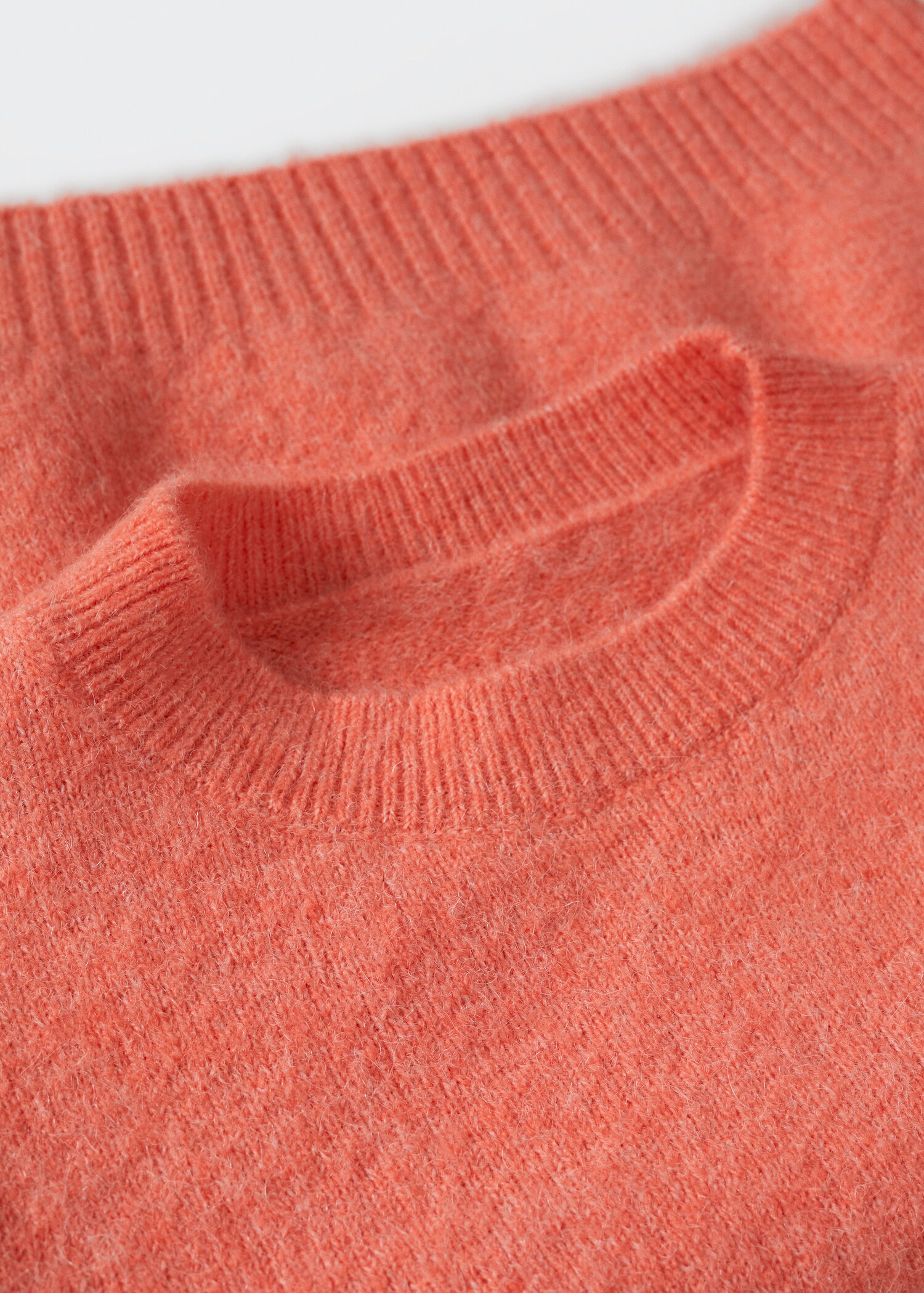 Cotton-linen round-neck knitted sweater - Details of the article 8