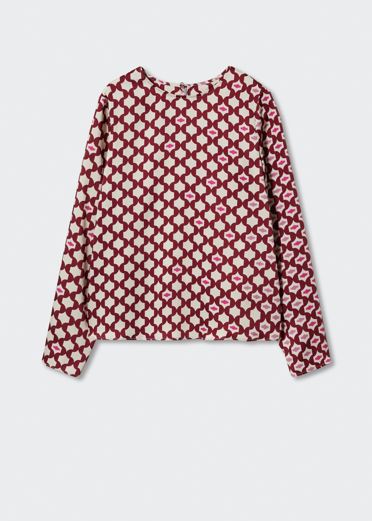 Satin print blouse - Article without model