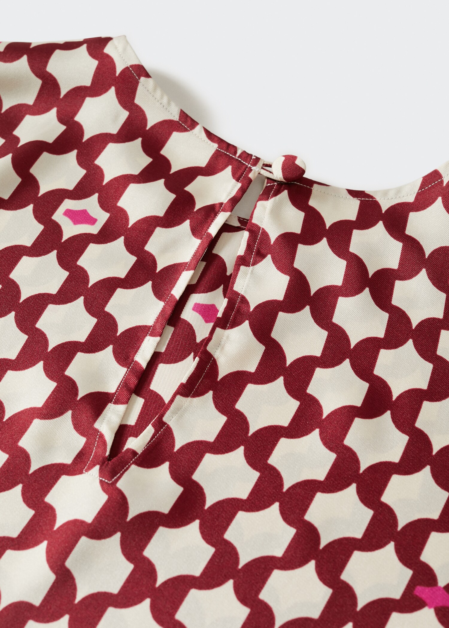 Satin print blouse - Details of the article 8