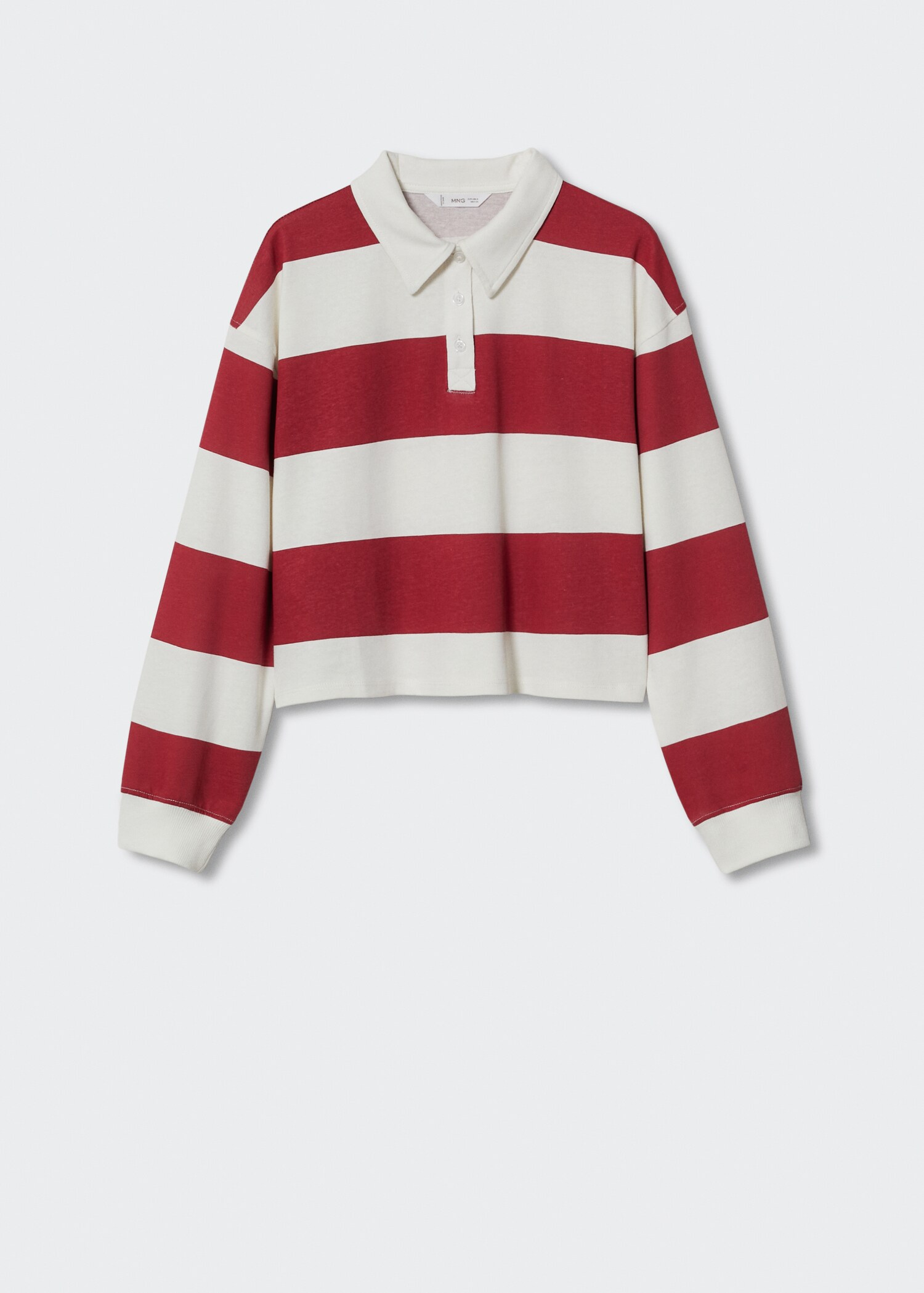 Striped cotton polo shirt - Article without model