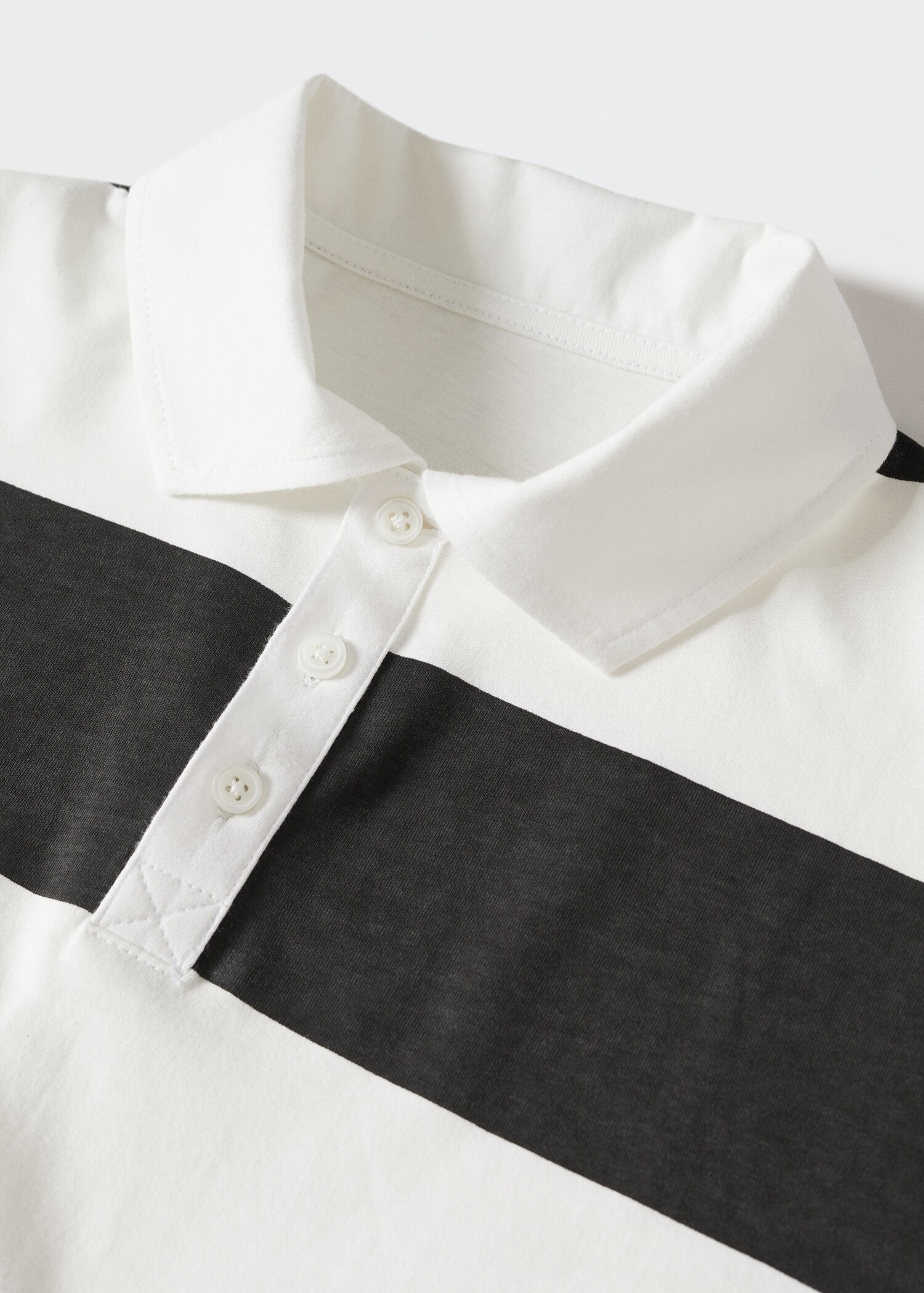 Striped cotton polo shirt - Details of the article 8