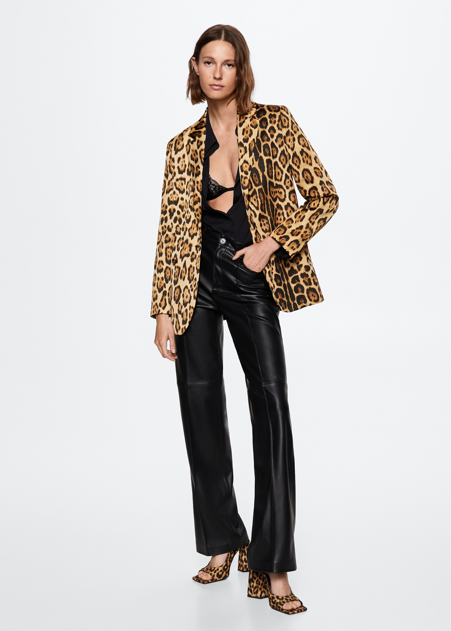 Leopard-print suit jacket - Details of the article 2
