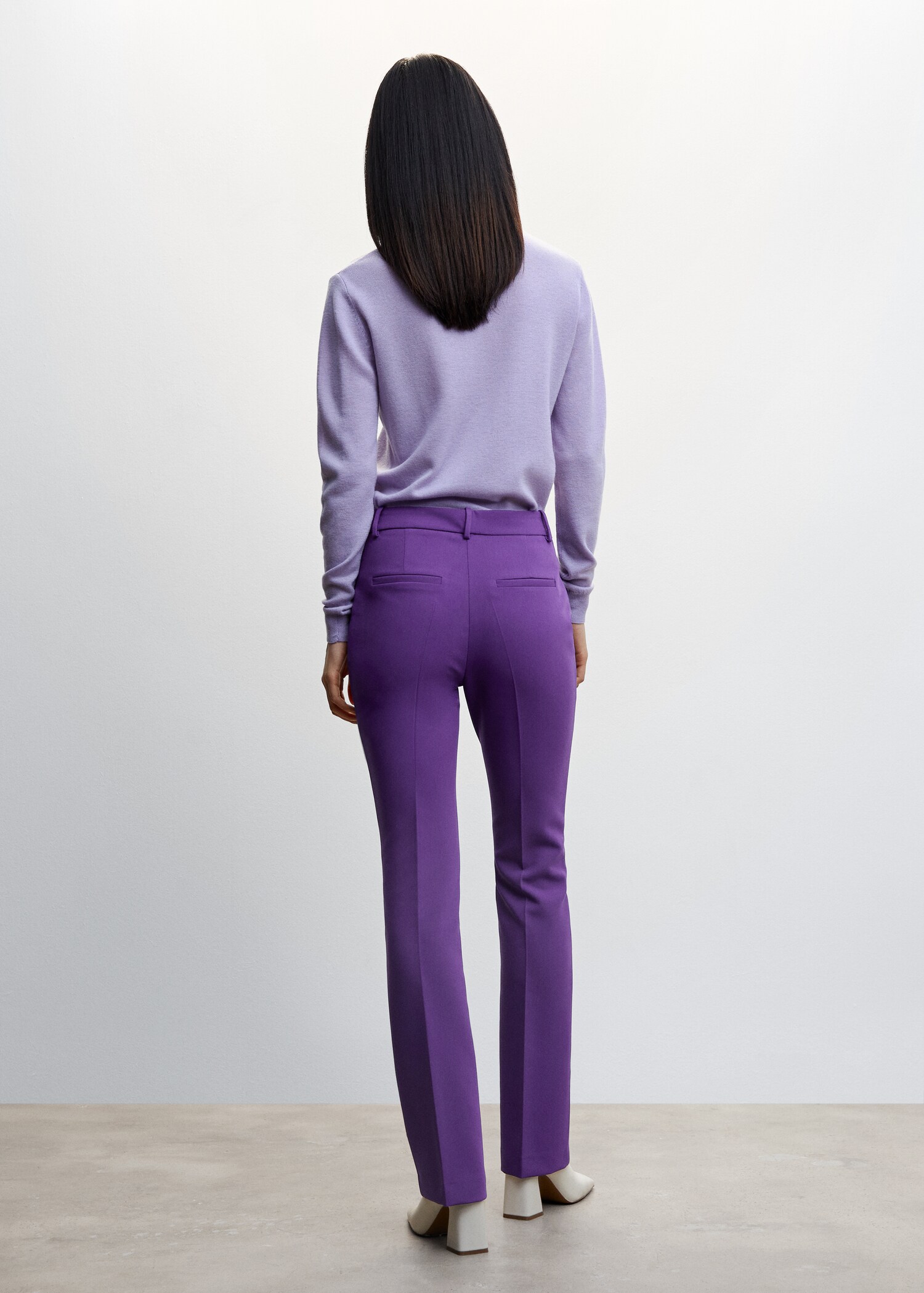 Straight suit pants - Reverse of the article