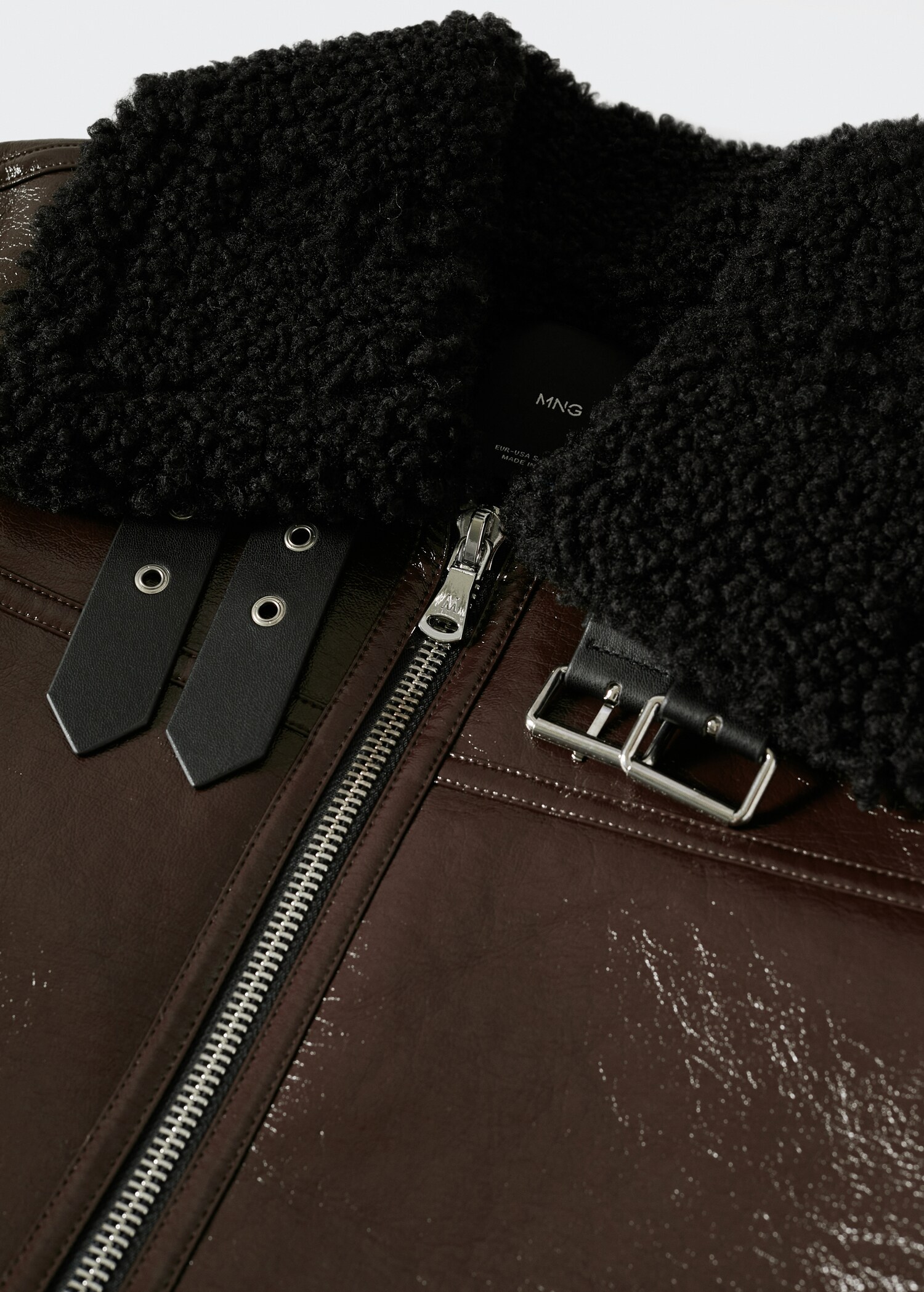 Faux shearling-lined jacket - Details of the article 8