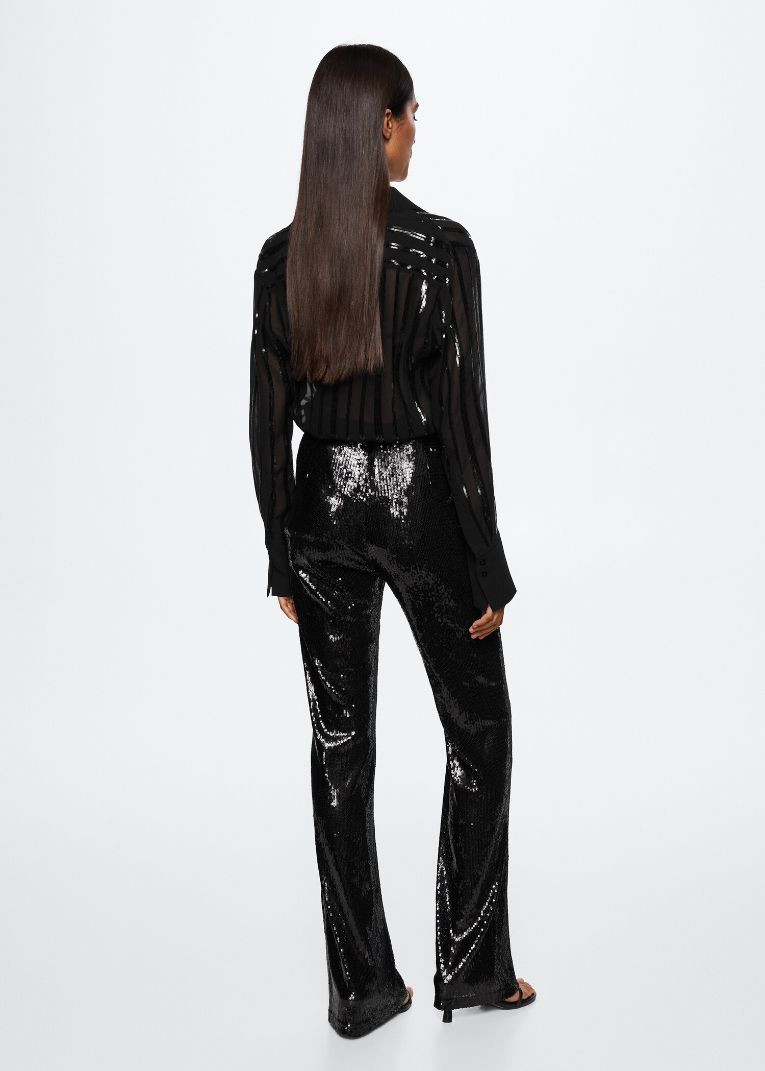Sequined pants - Reverse of the article