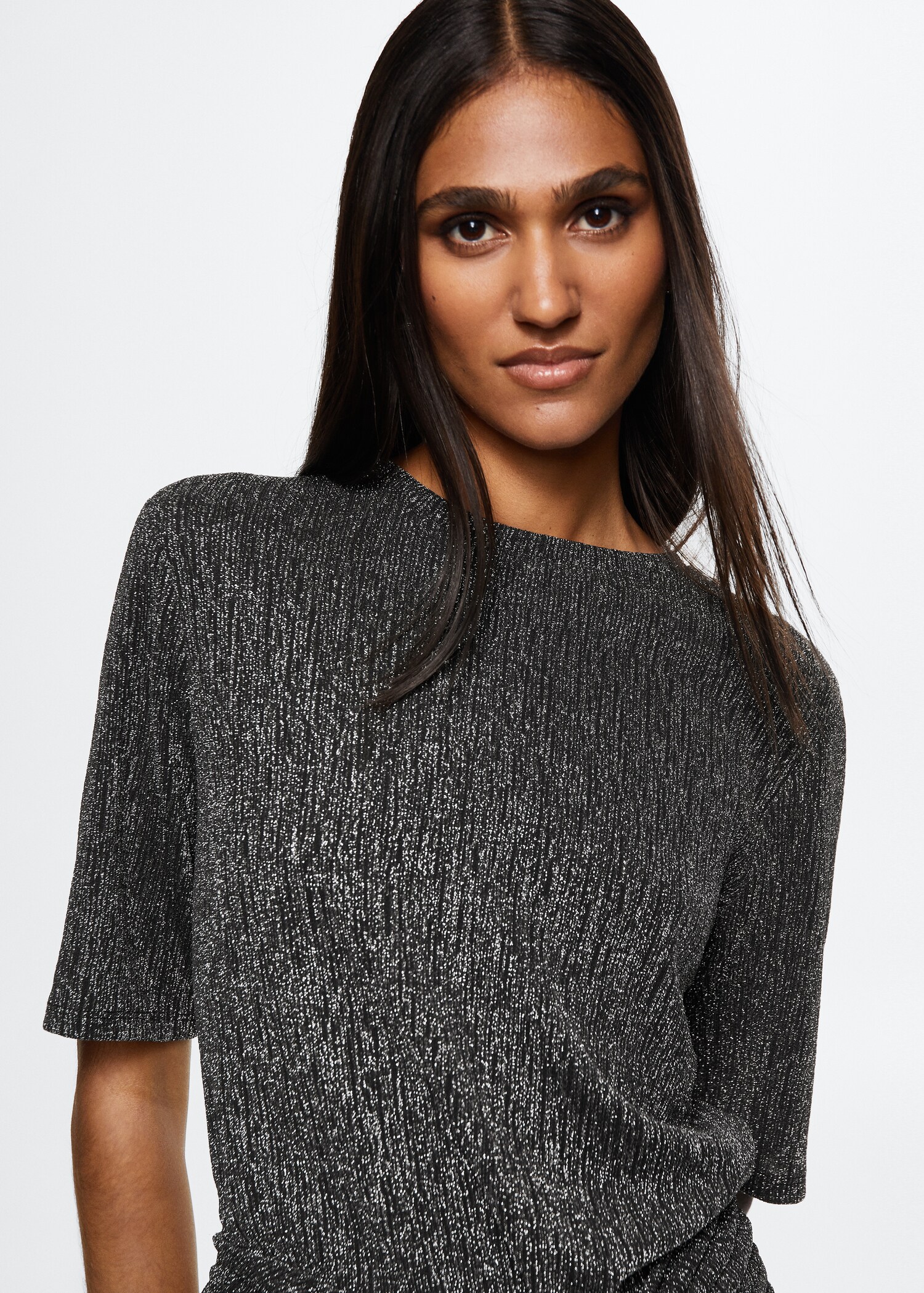 Lurex-kjole med knute - Artikkeldetalj 1