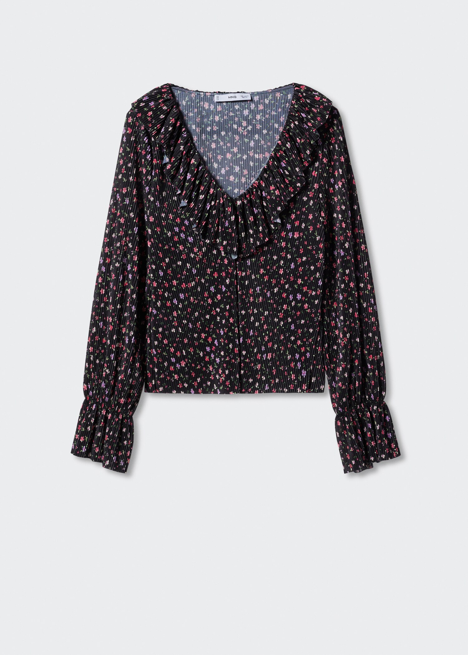 Blusa plisada estampada - Artículo sin modelo