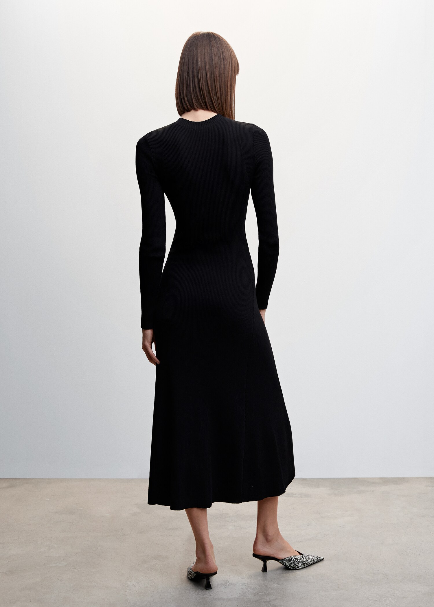 Vestido punto abertura - Reverso del artículo