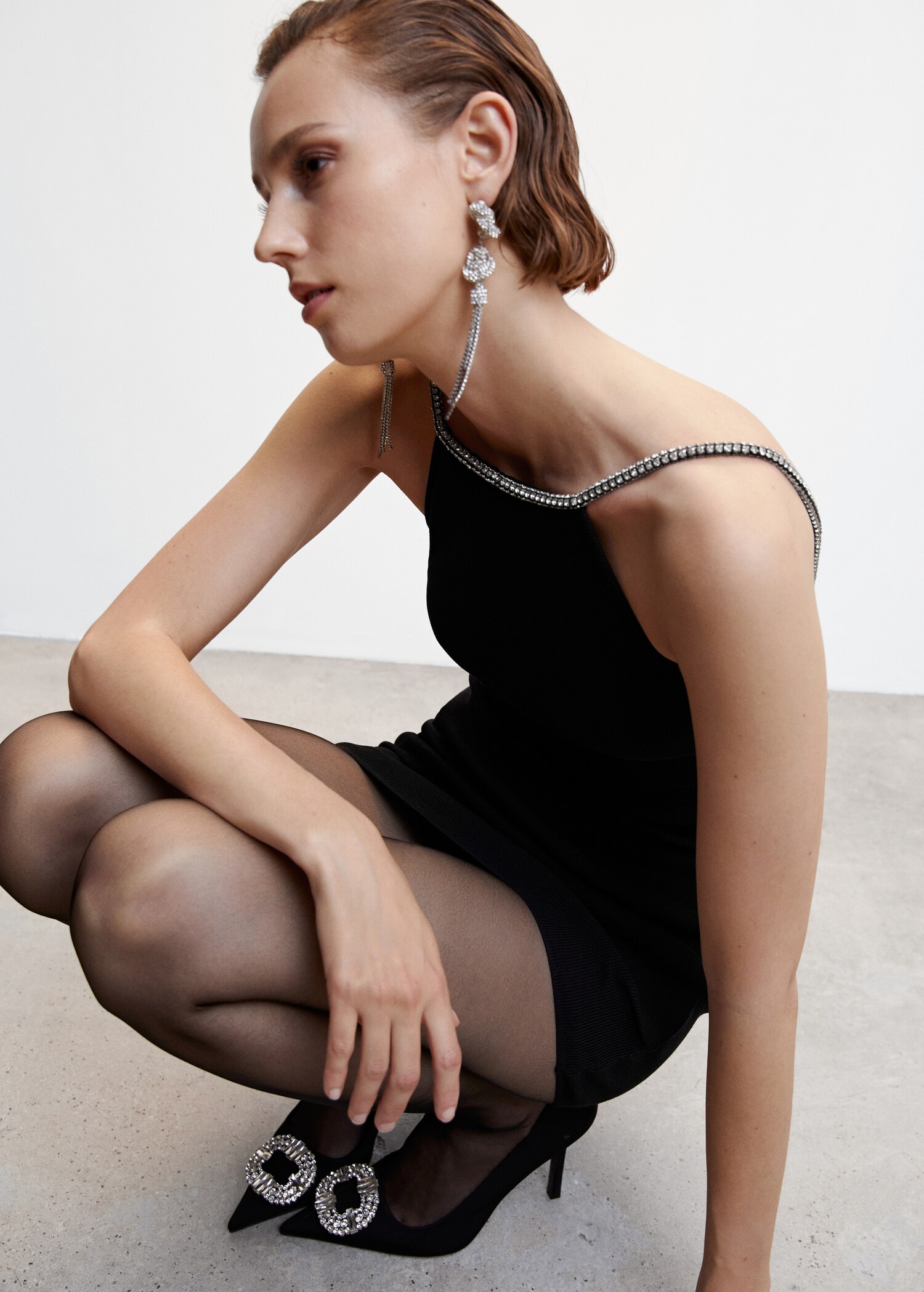 Crystal strap dress - Details of the article 2