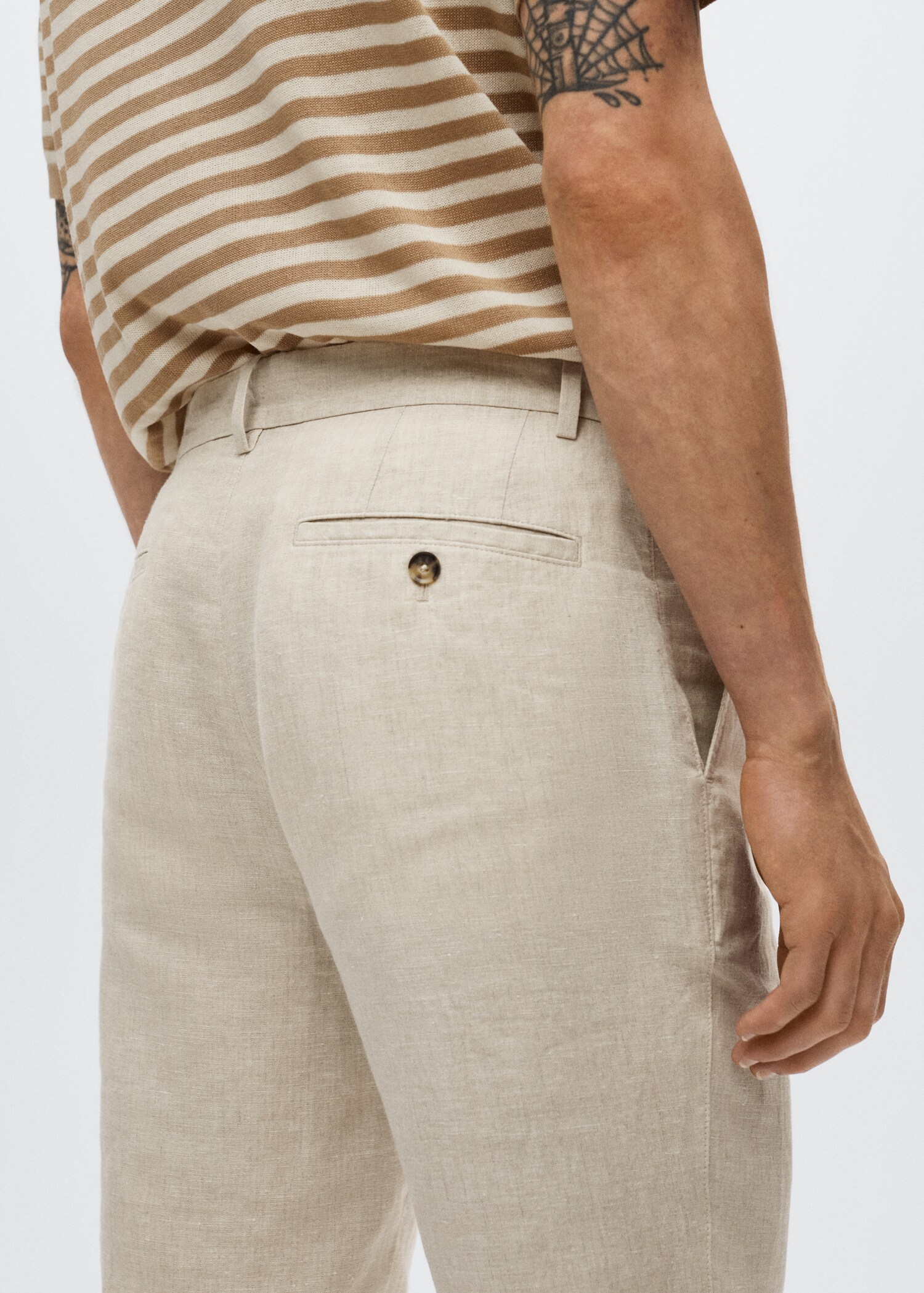Pantalon lin slim fit - Détail de l'article 3