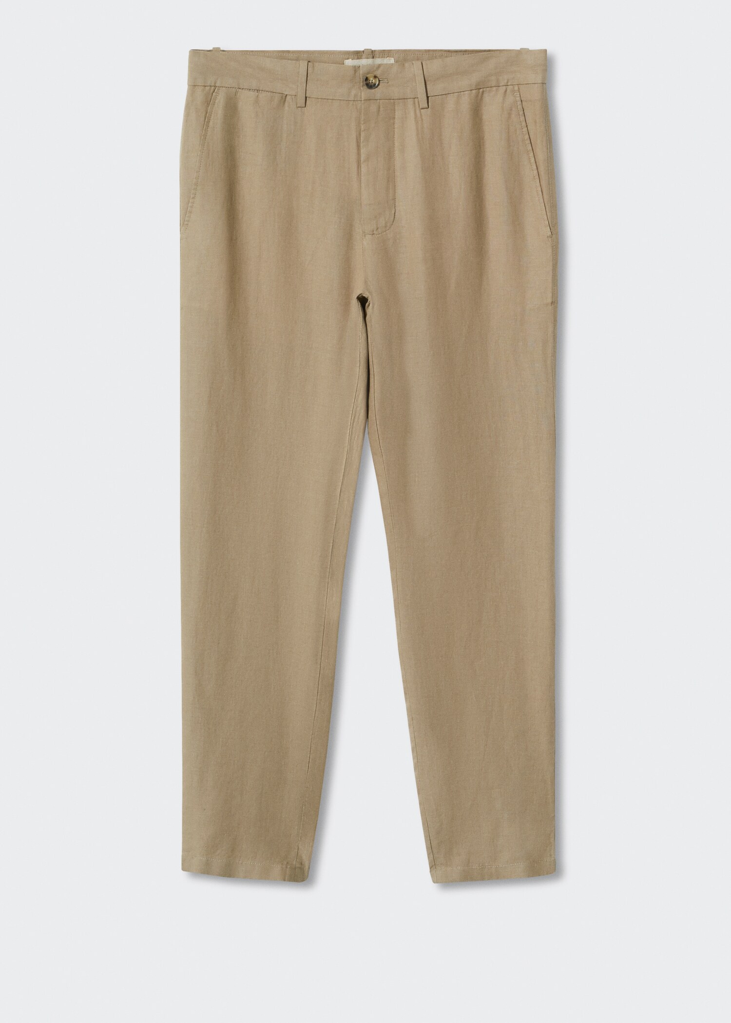 Calças de linho slim fit - Artigo sem modelo