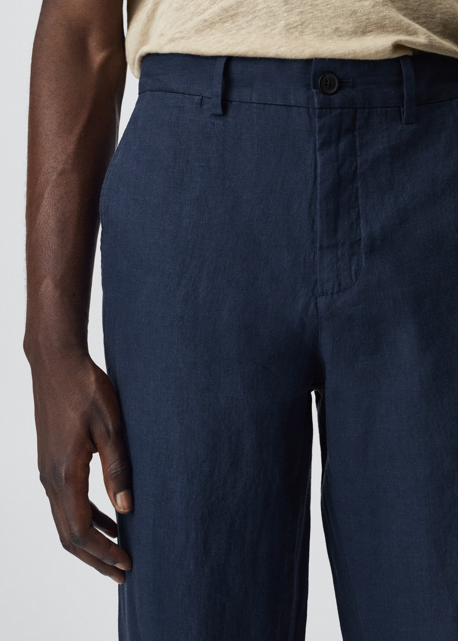 Pantalon lin slim fit - Détail de l'article 1