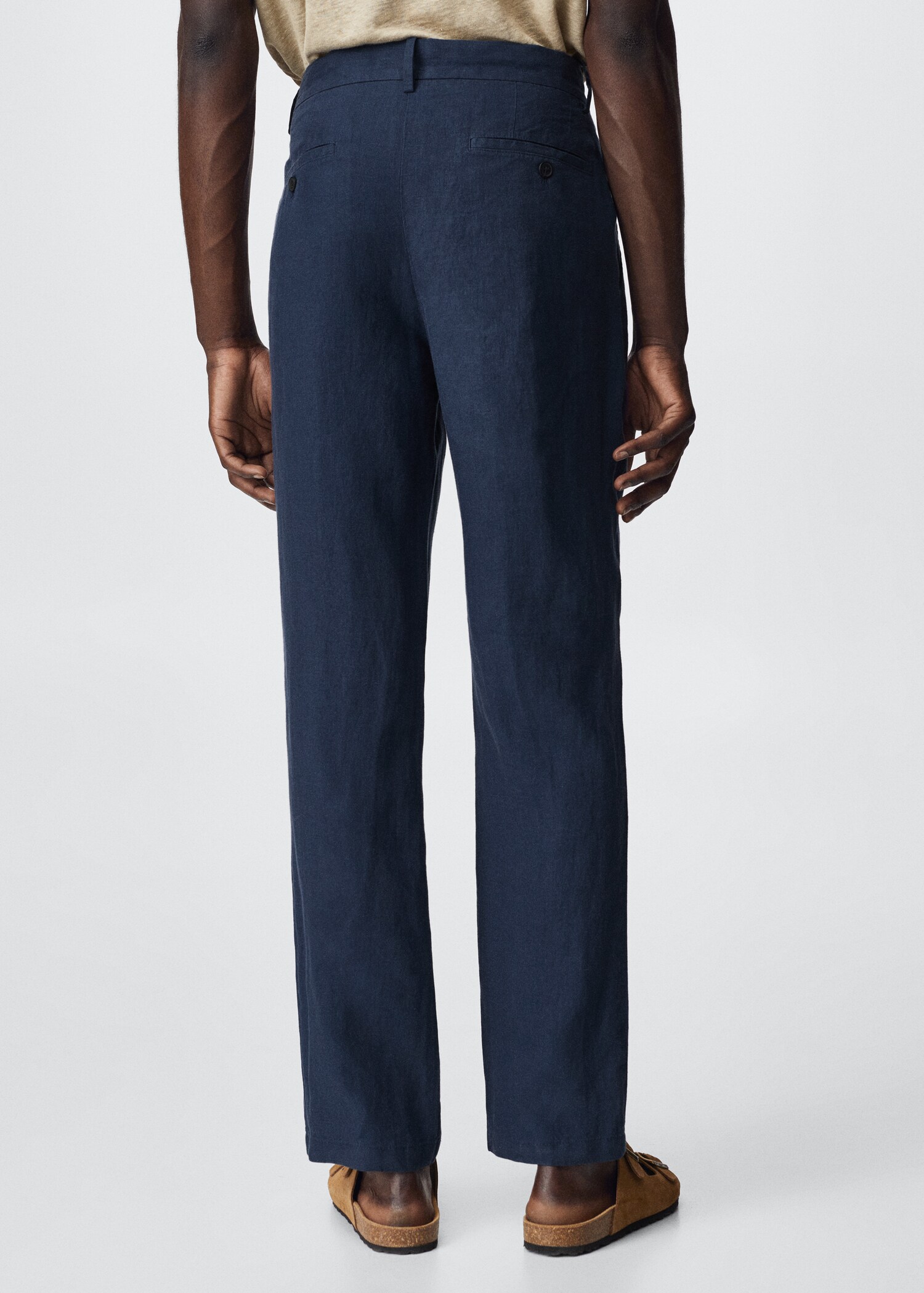 Pantalon lin slim fit - Verso de l’article