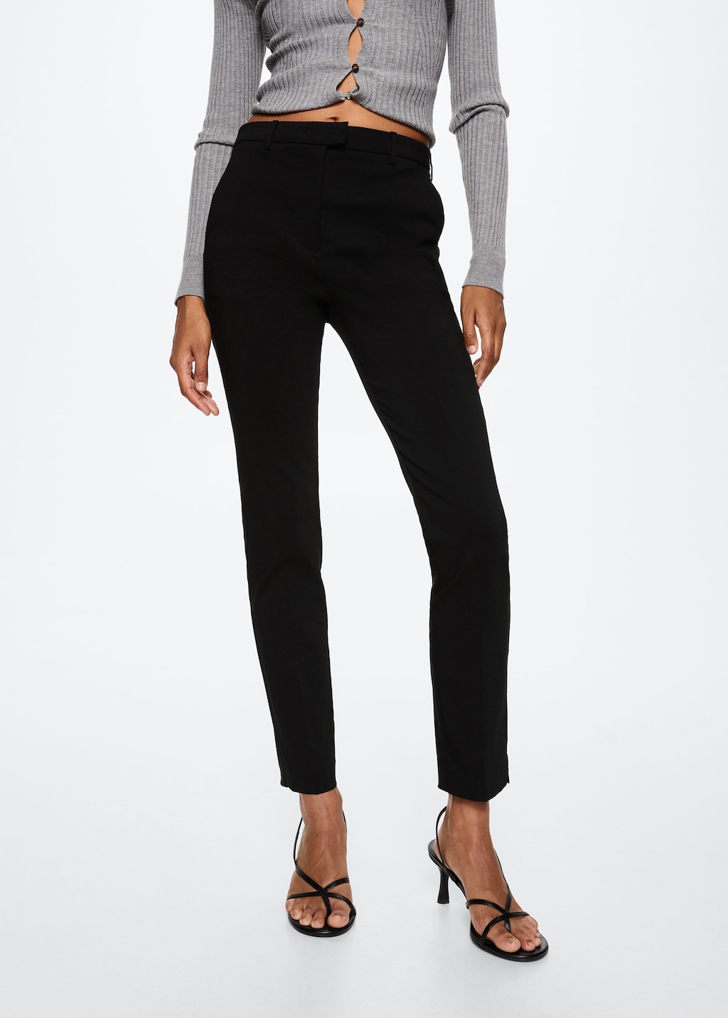 Mango cropped skinny jeans deals