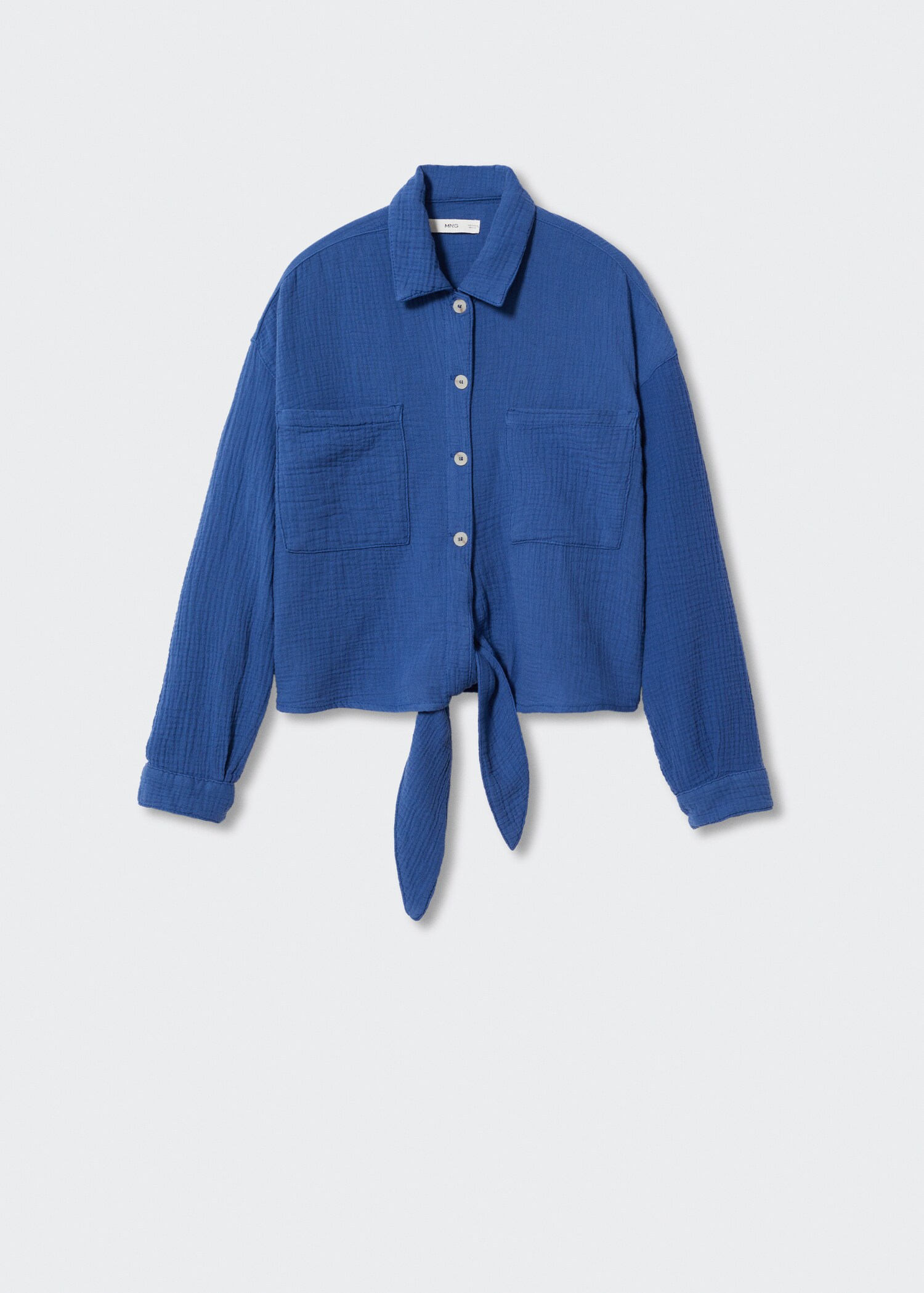 Chemise coton tissu plissé - Article sans modèle