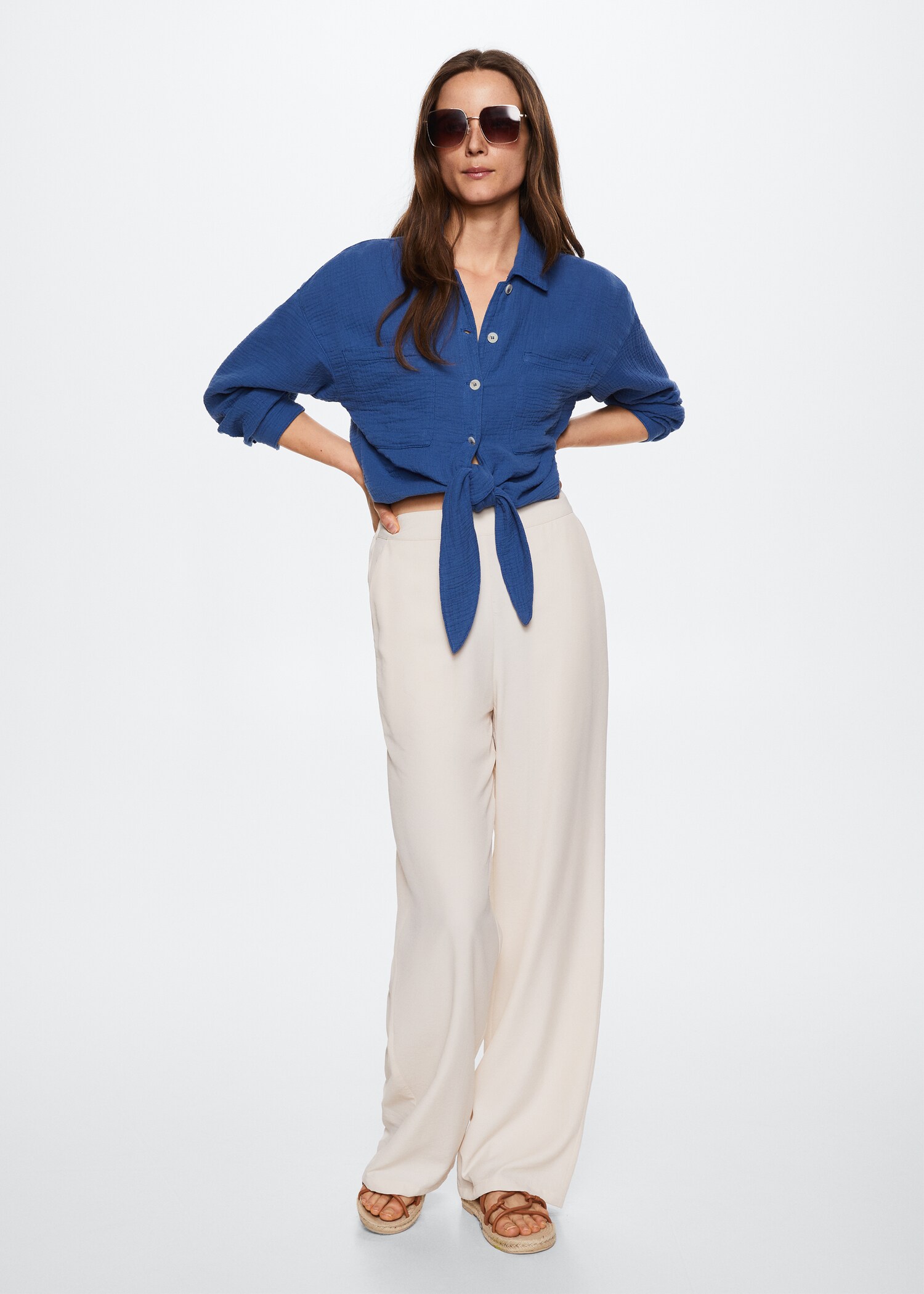 Chemise coton tissu plissé - Détail de l'article 2