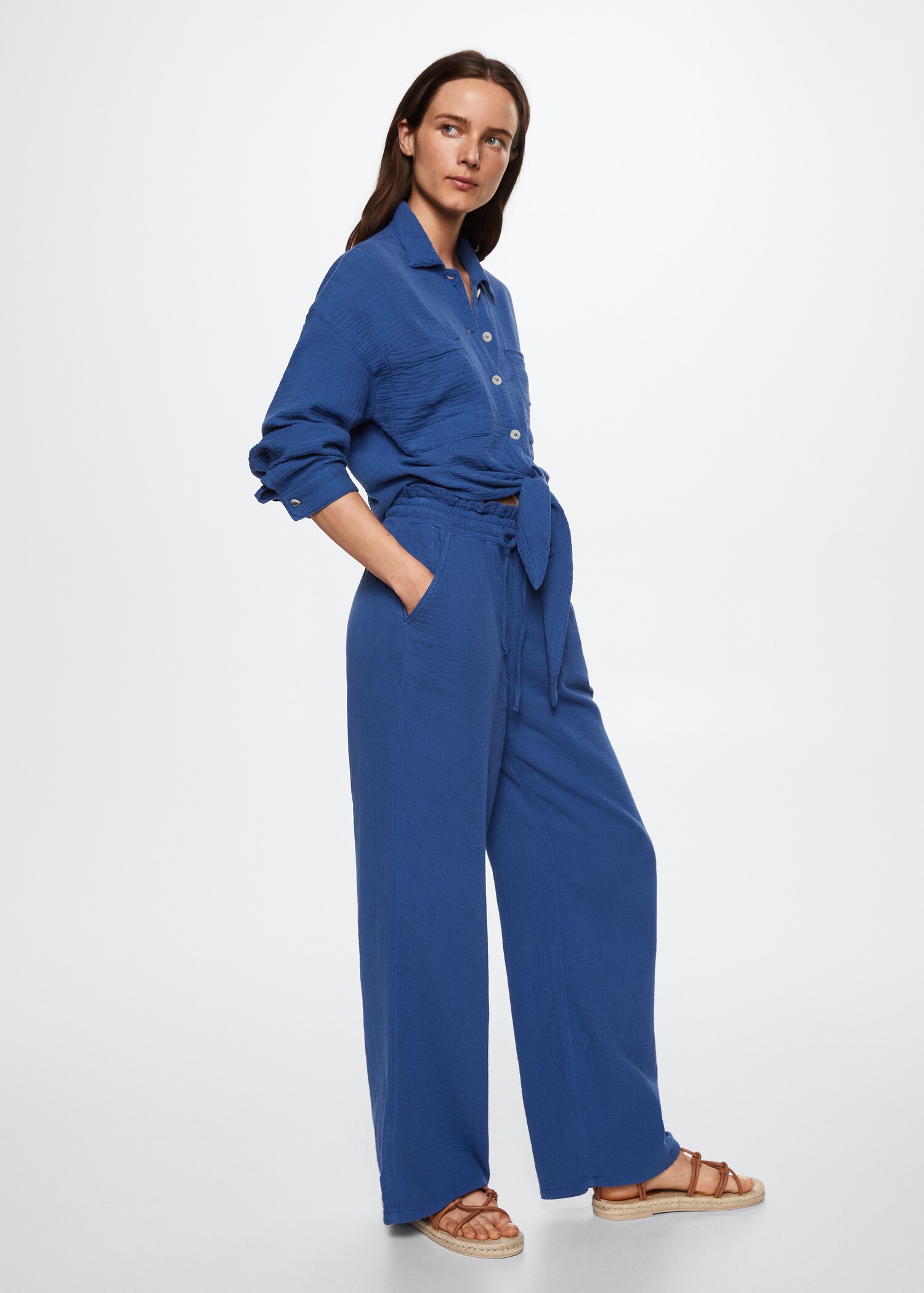 Chemise coton tissu plissé - Détail de l'article 6